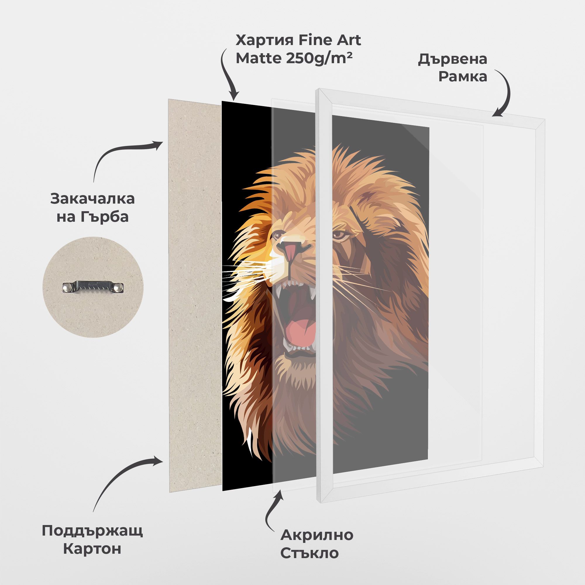 Angry Lion Head mockup 1
