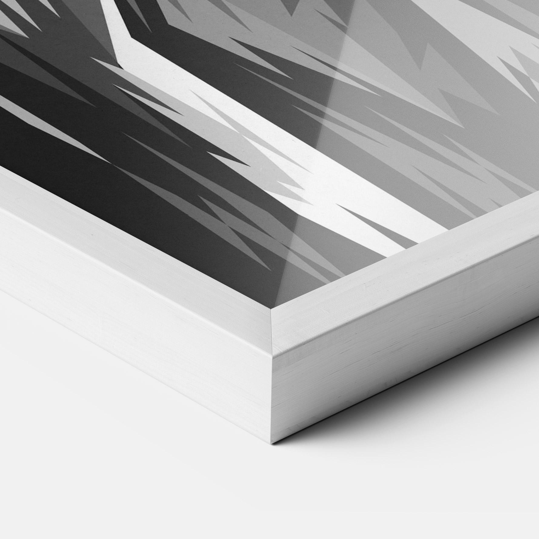 Рамкиран постер Grey Head Lion mockup 3