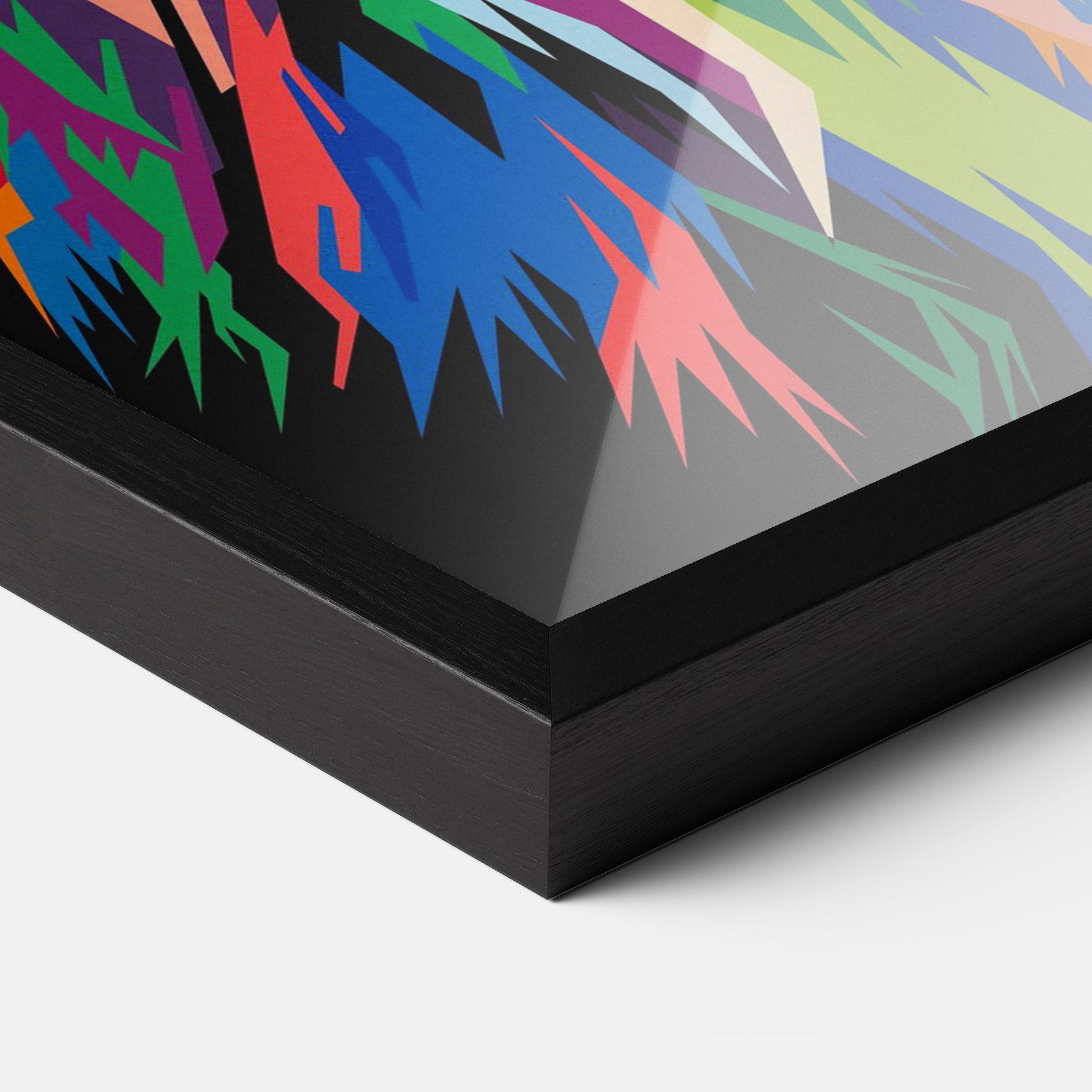 Рамкиран постер Beautiful Lion mockup 3