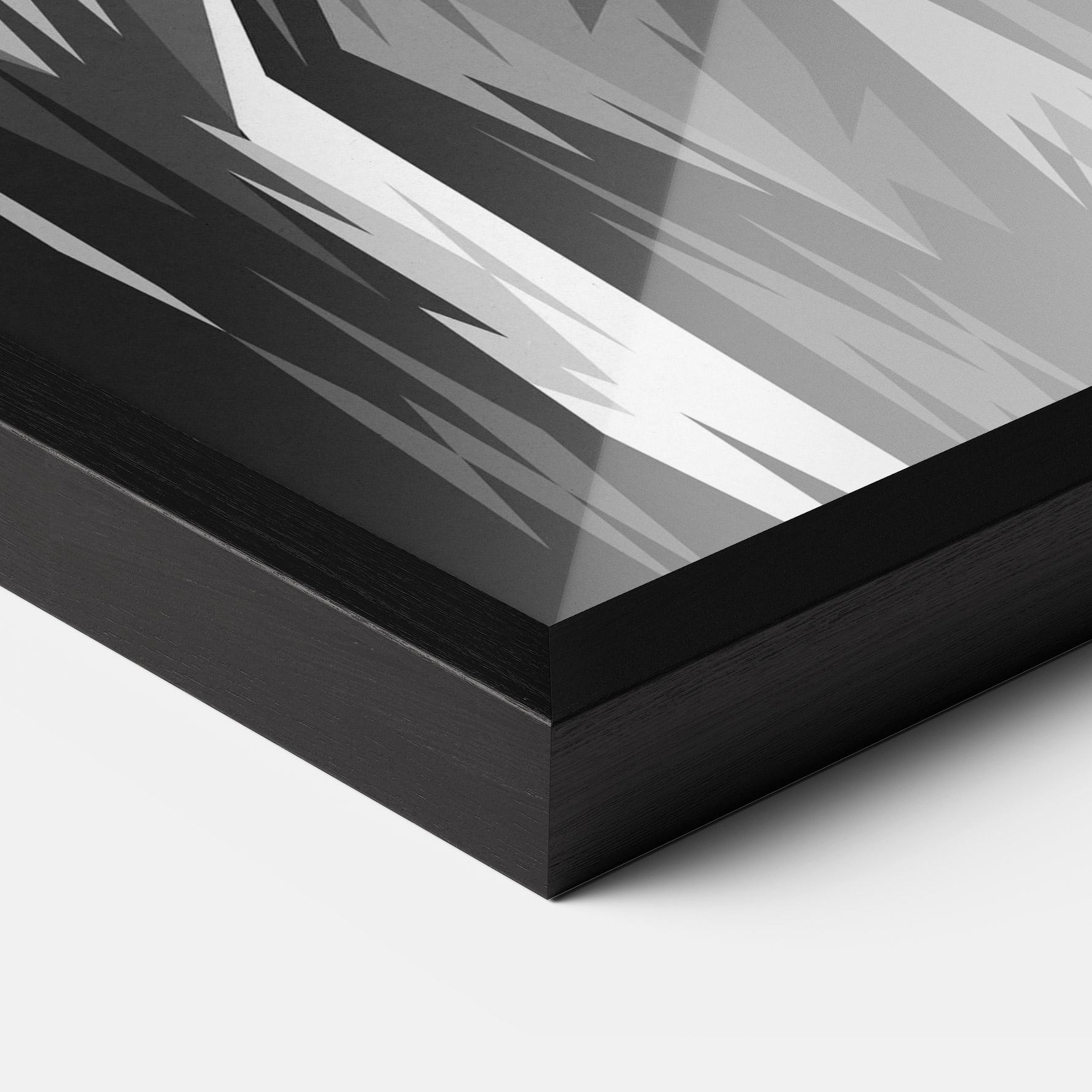 Рамкиран постер Grey Head Lion mockup 3