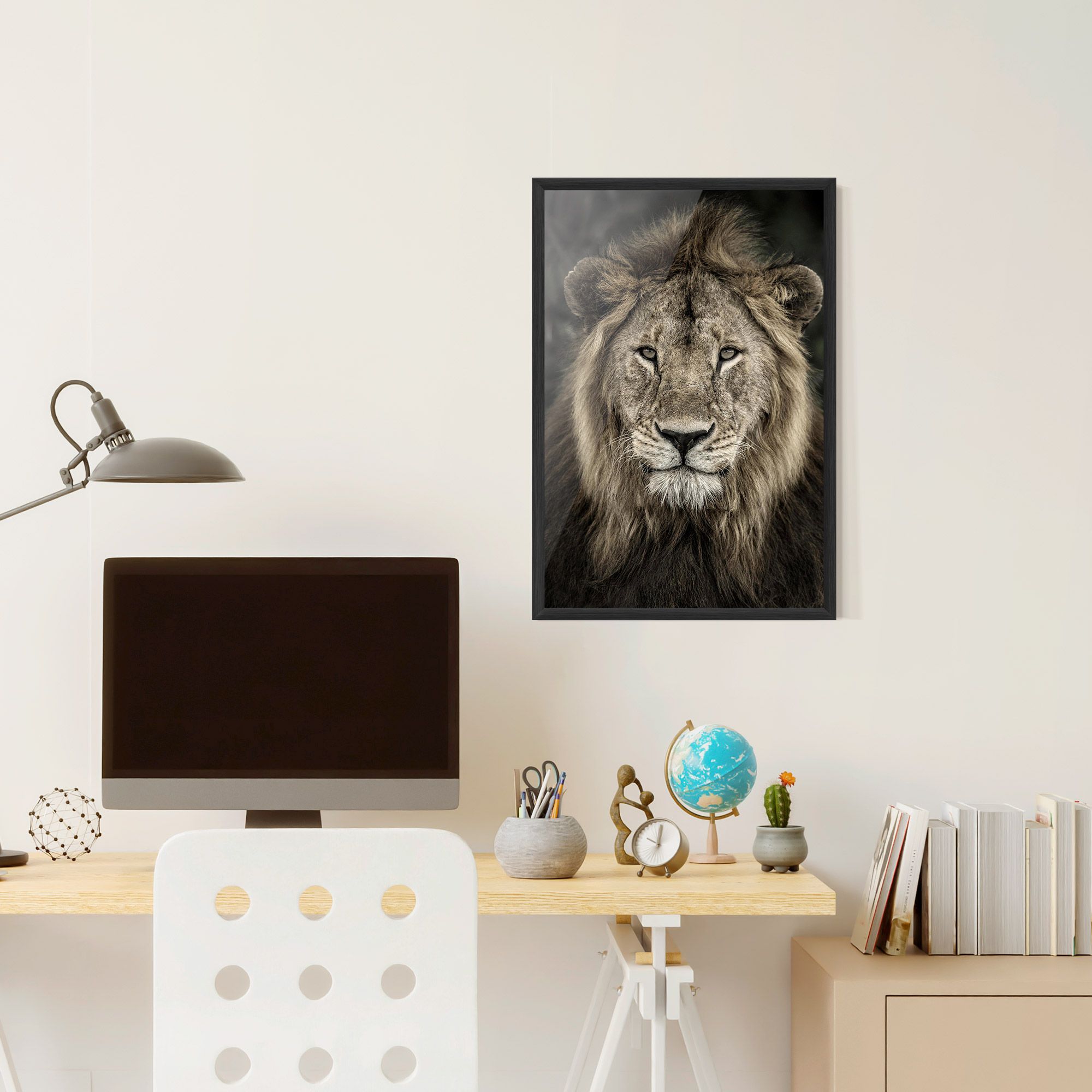 Lion Close Up mockup 6