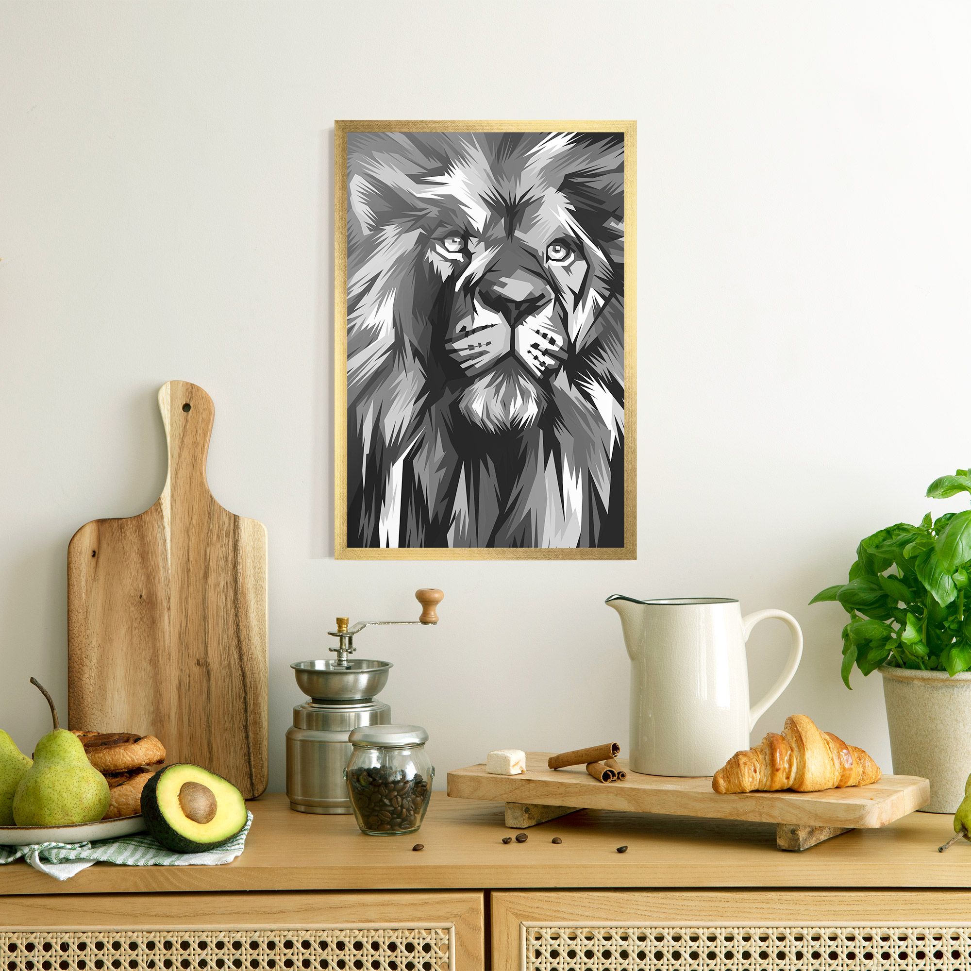 Grey Head Lion mockup 8