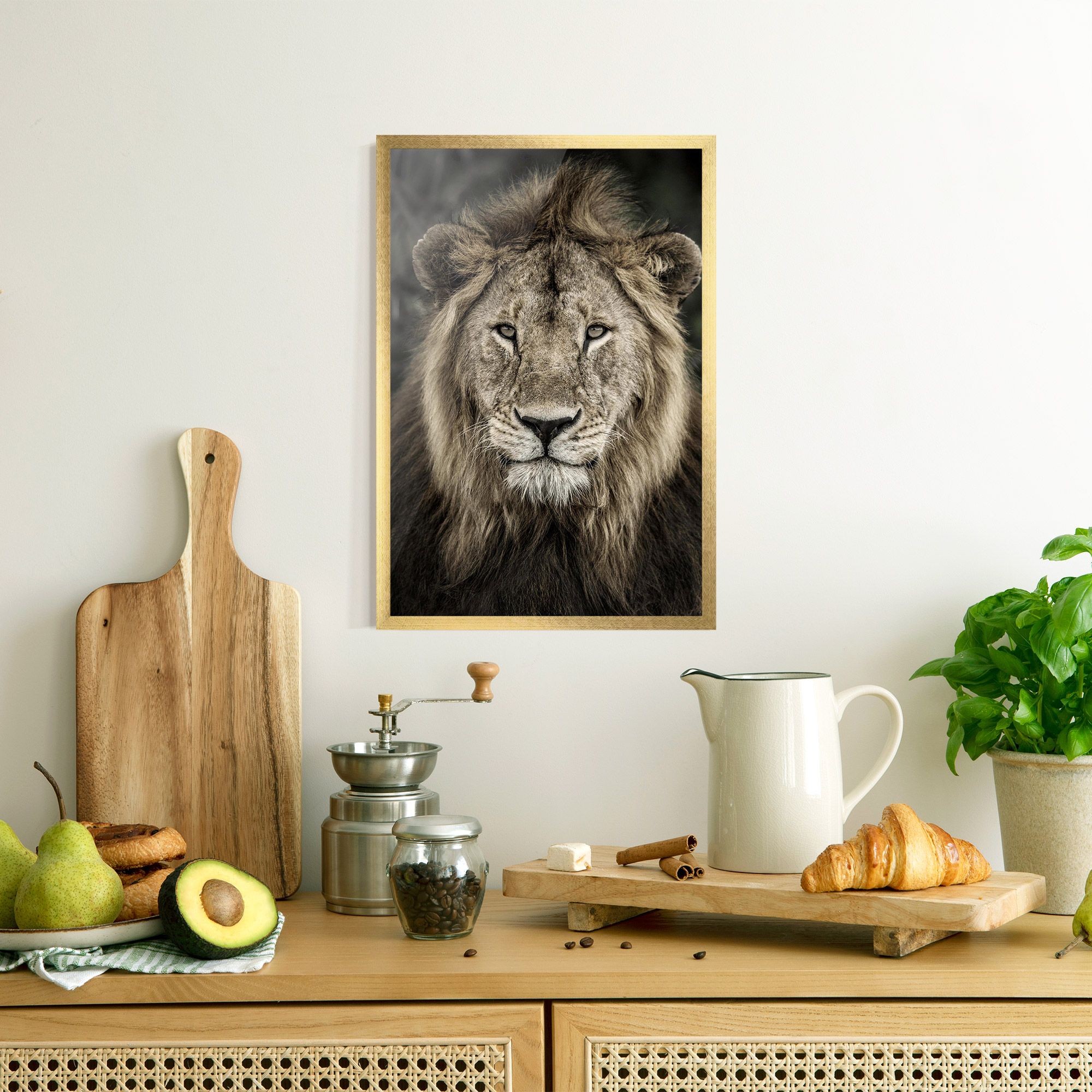 Lion Close Up mockup 8