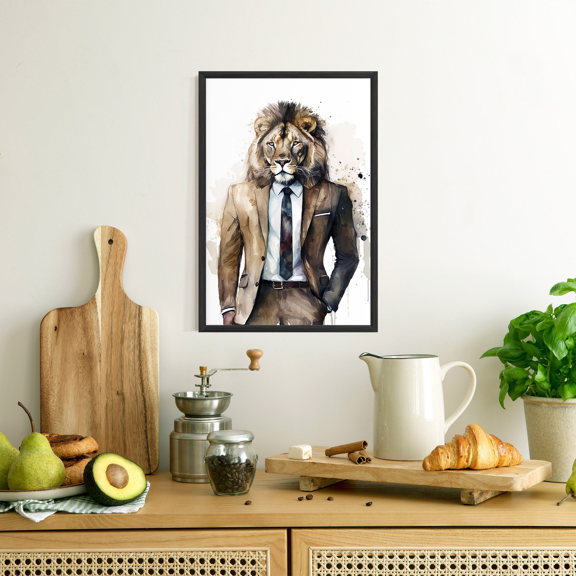 Lion In Suit mockup 8