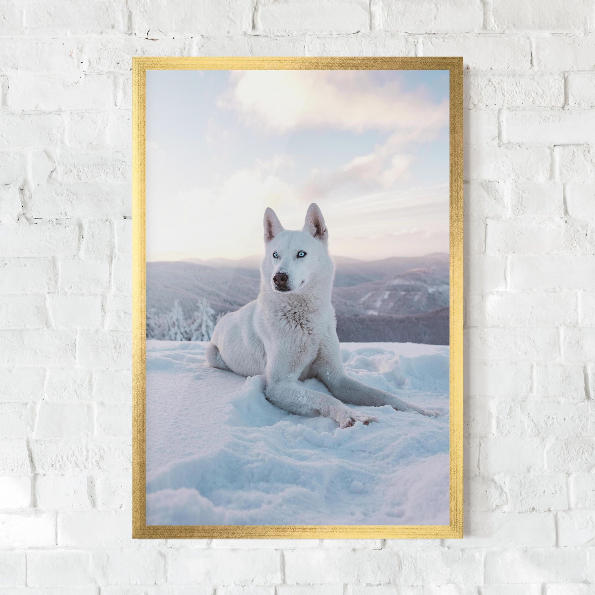 White Snow Wolf mockup 0