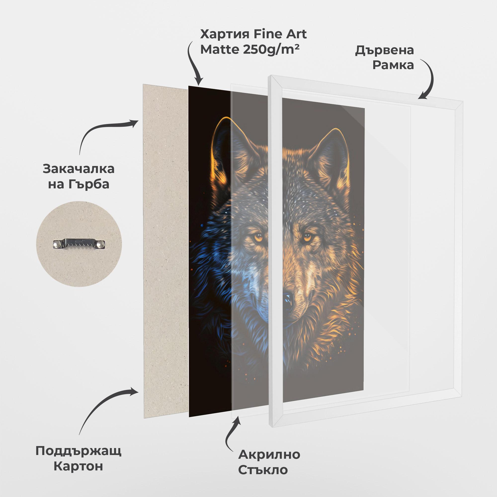 Рамкиран постер Alpha Portrait mockup 1