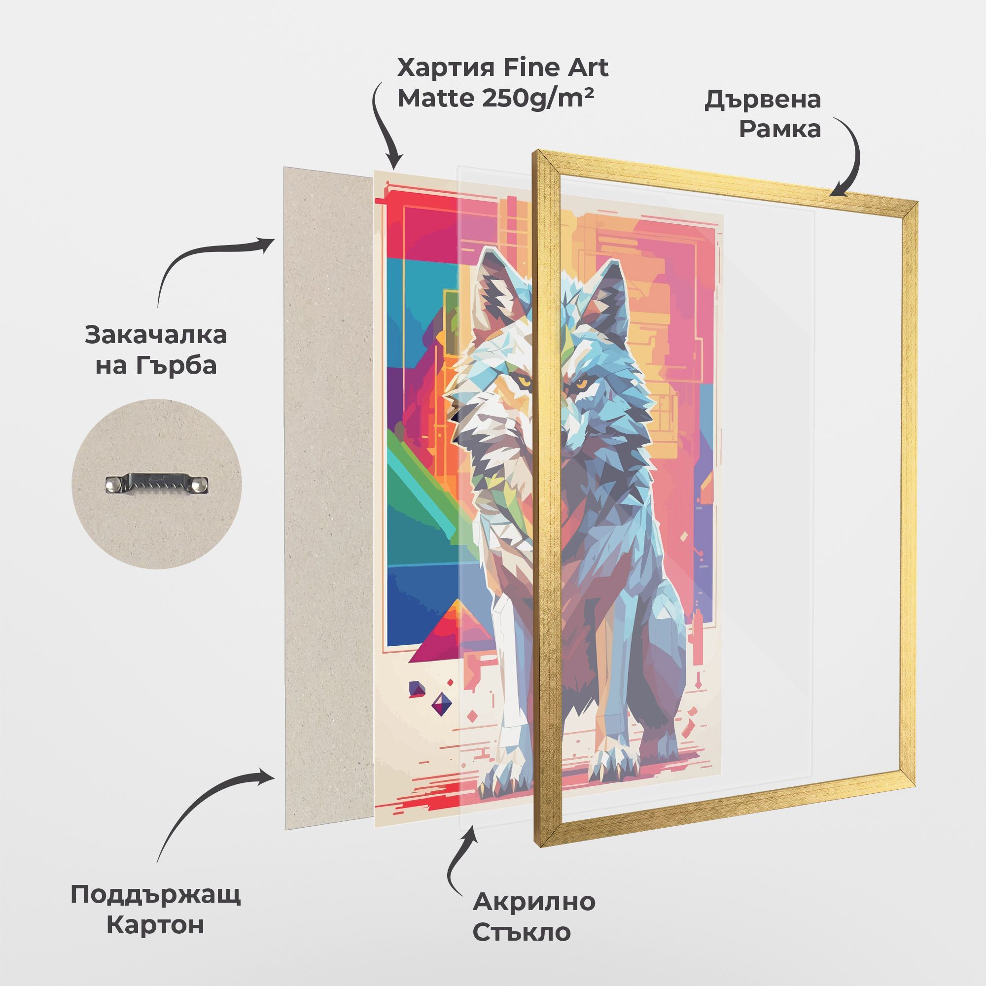 Wolf Character mockup 1