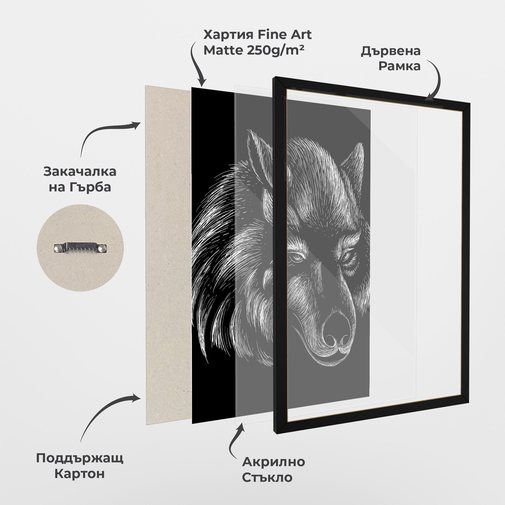 White Line Wolf mockup 1