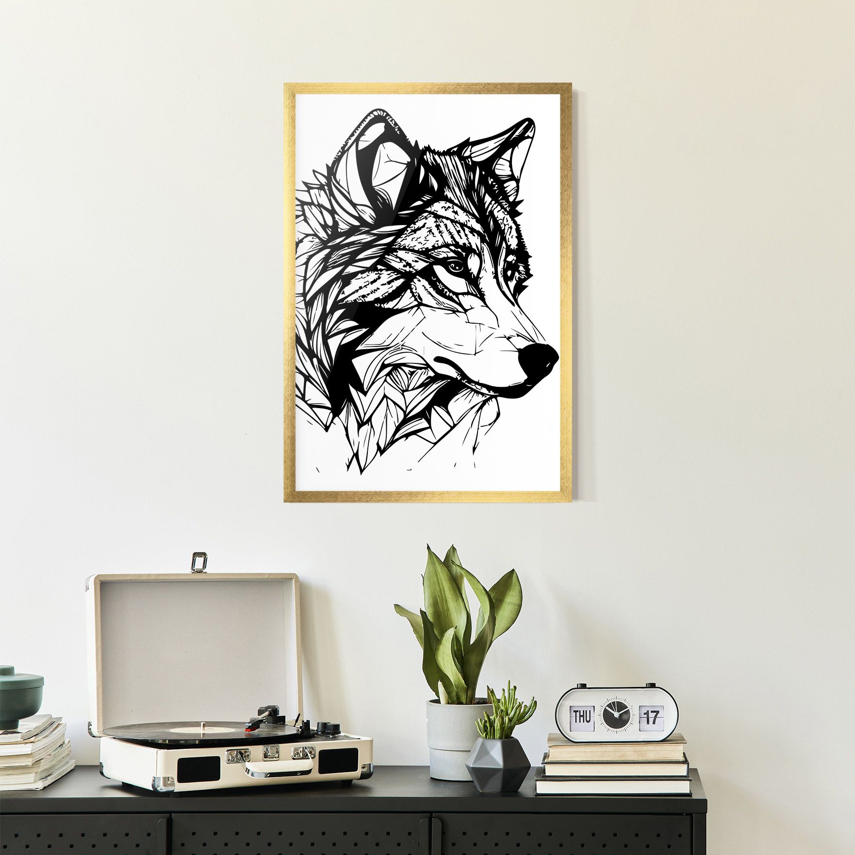 Wolf Head Line mockup 2