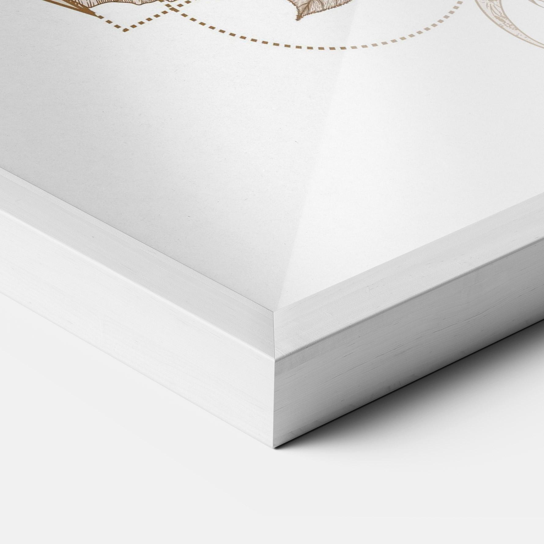 Рамкиран постер Magical Wolf mockup 3