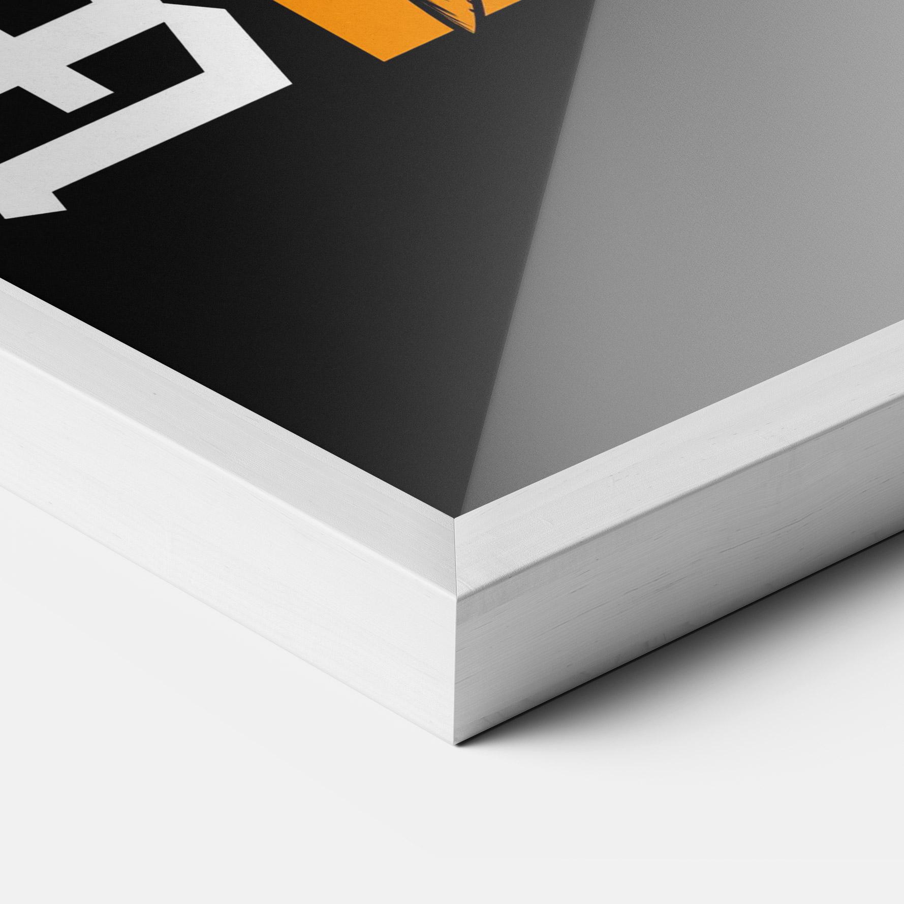 Рамкиран постер Wolf Skull mockup 3