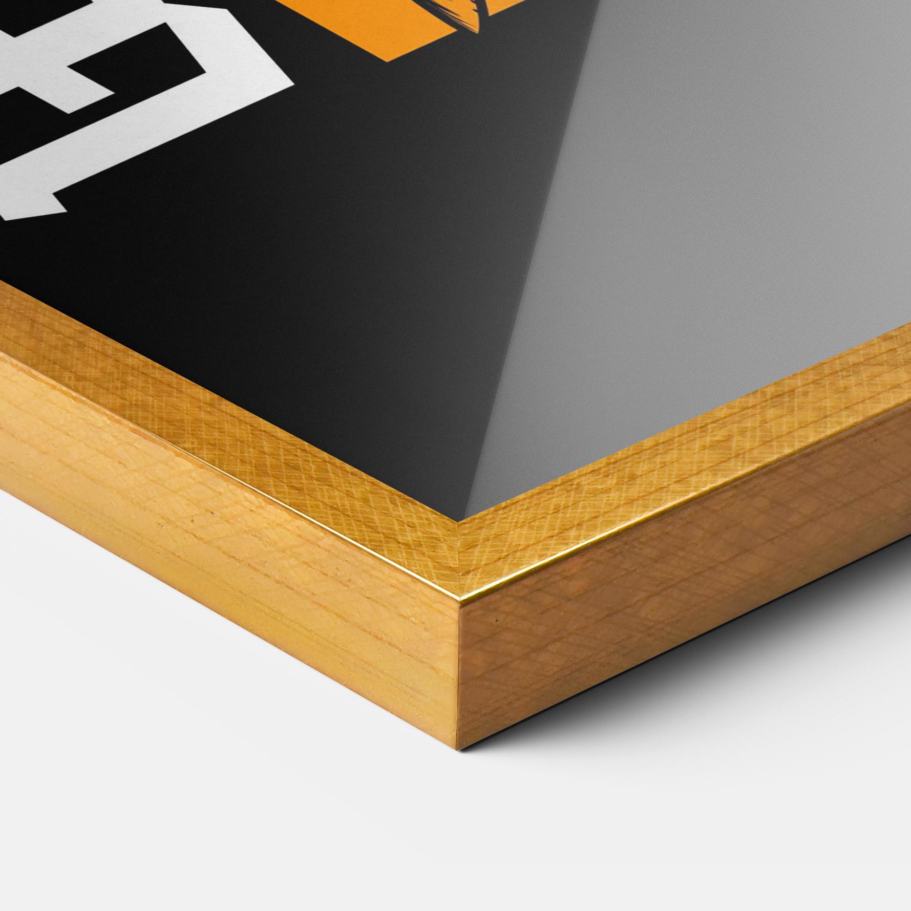 Рамкиран постер Wolf Skull mockup 3