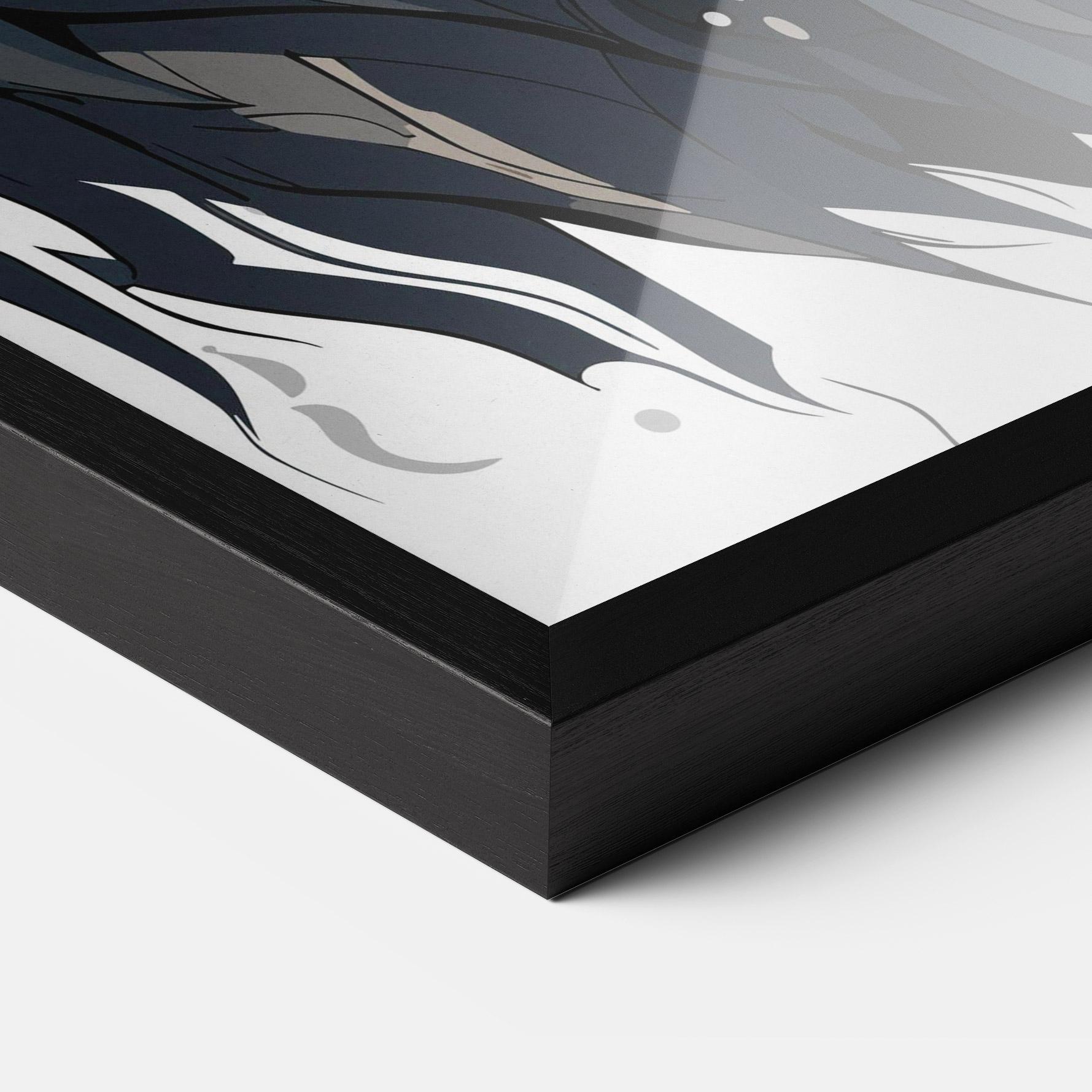 Рамкиран постер Brown Wolf mockup 3