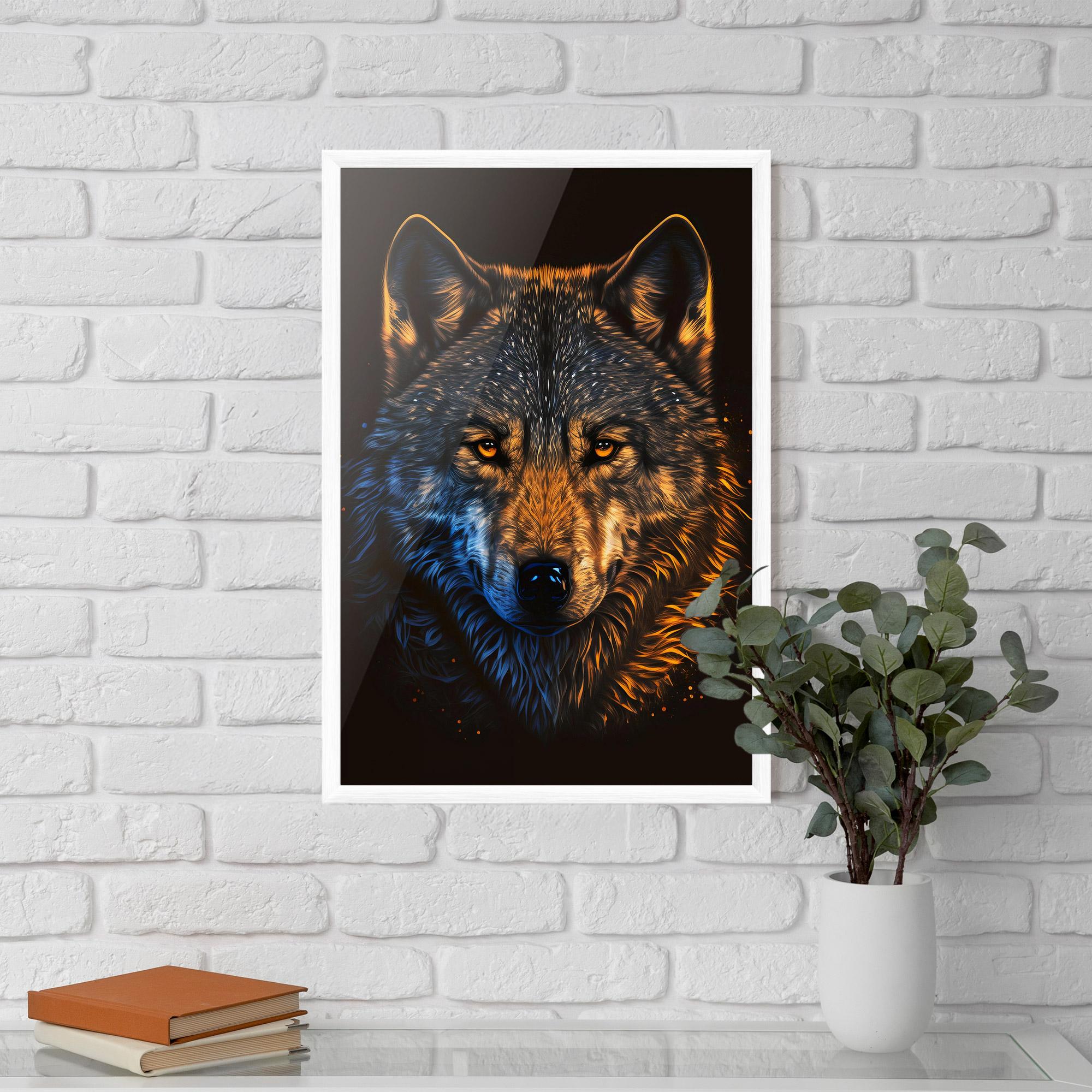 Рамкиран постер Alpha Portrait mockup 5