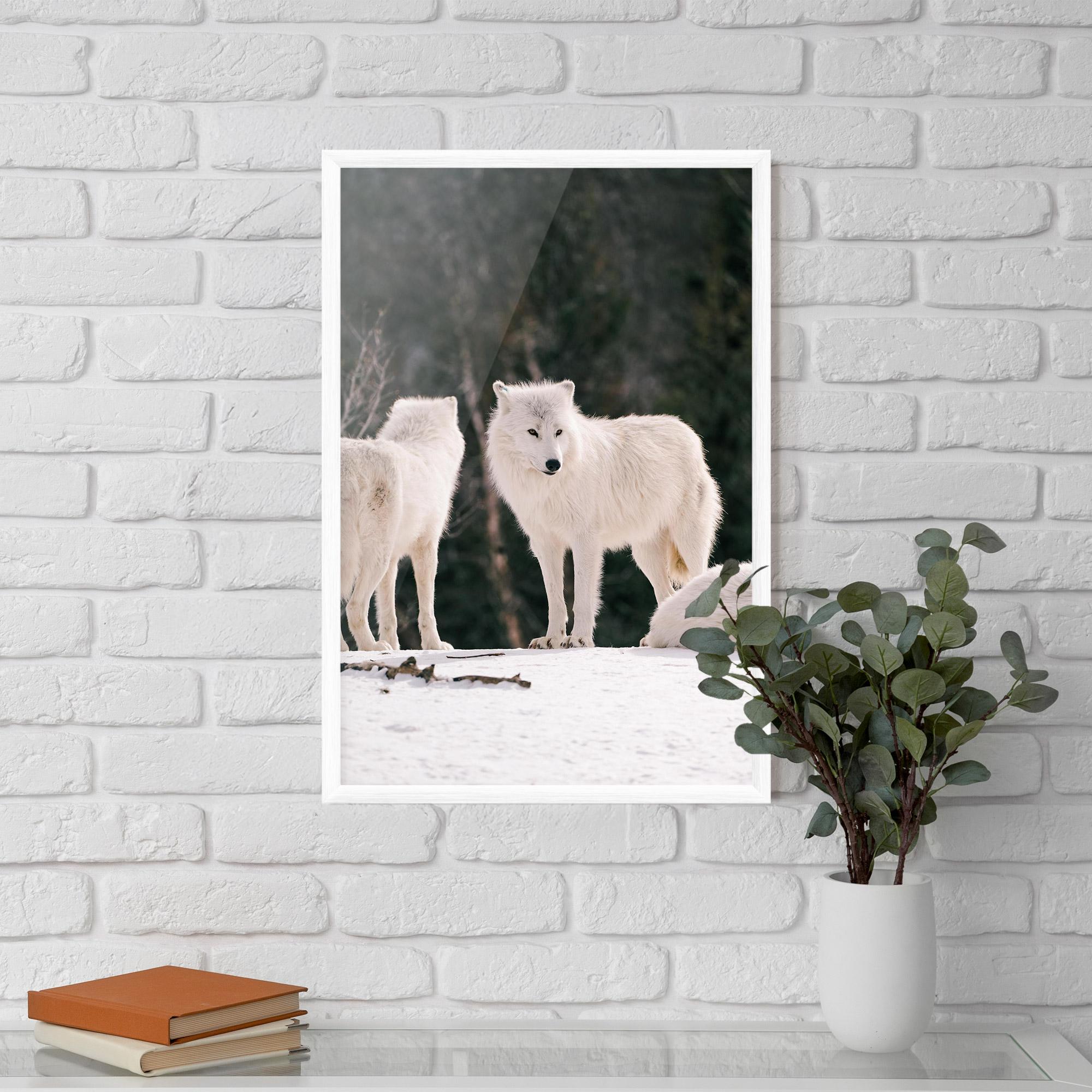 Рамкиран постер White Wolf Waiting mockup 5