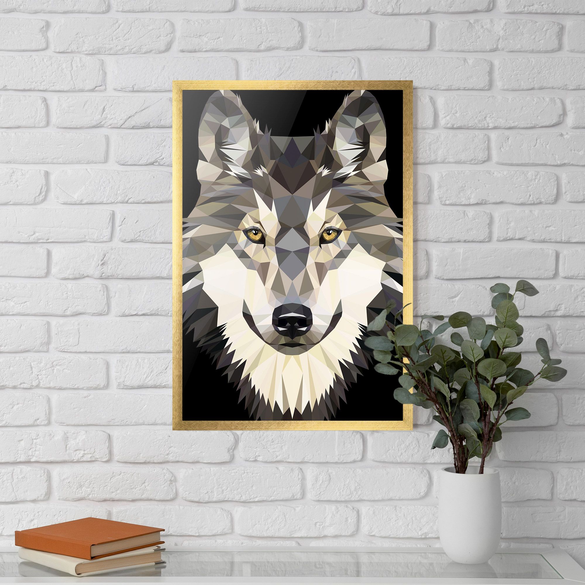 Pretty Wolf Head mockup 5
