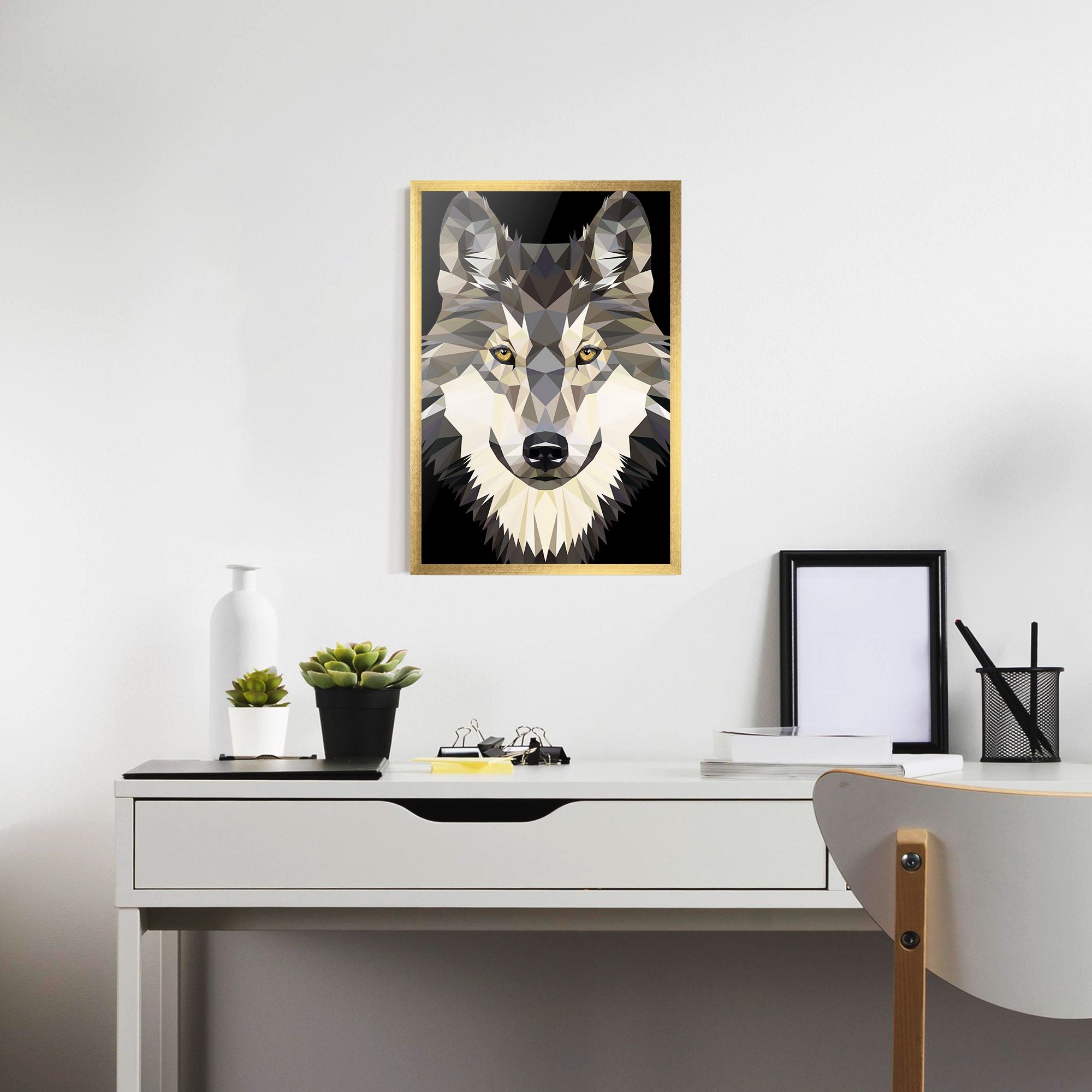 Pretty Wolf Head mockup 7