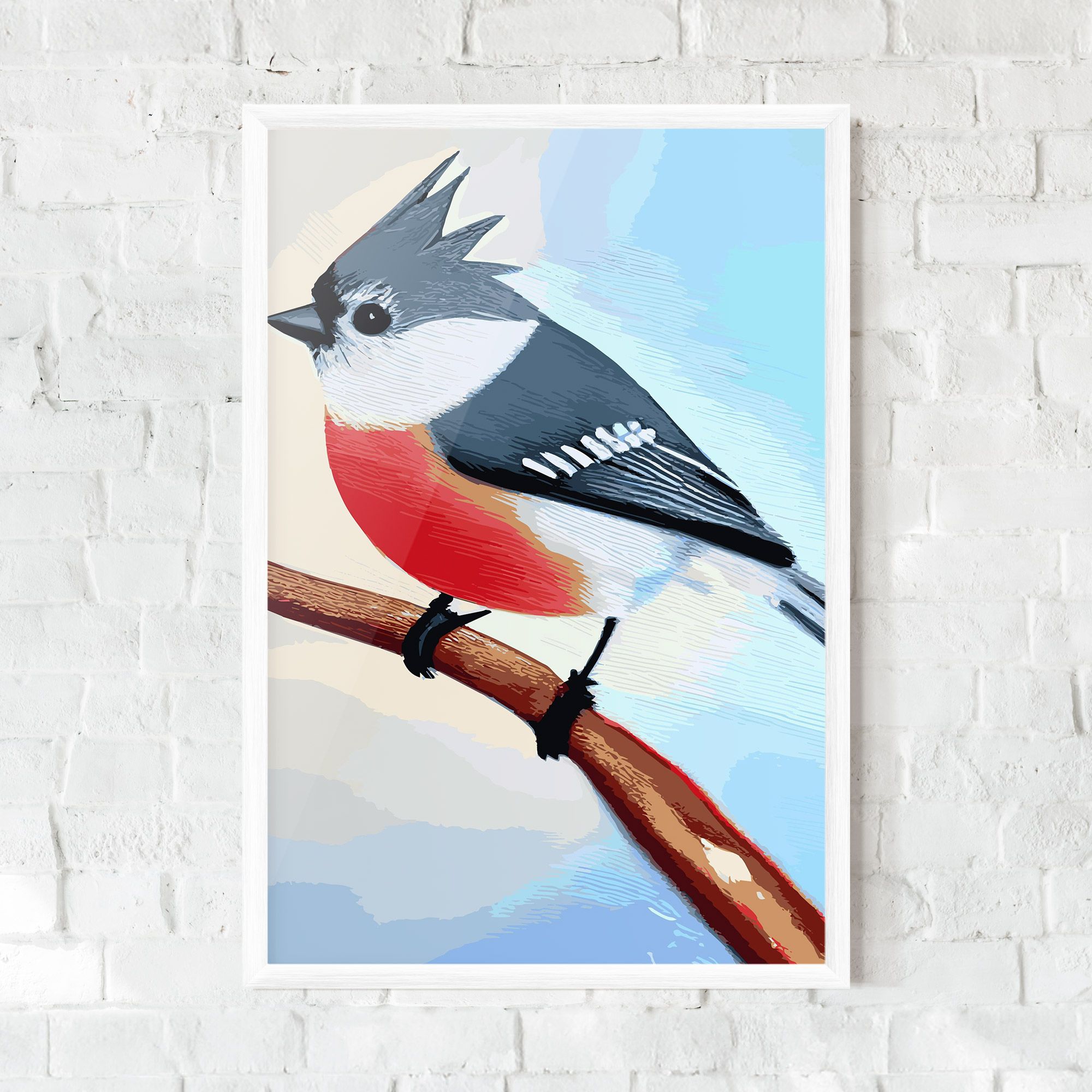 Blue Bird Painting mockup 0