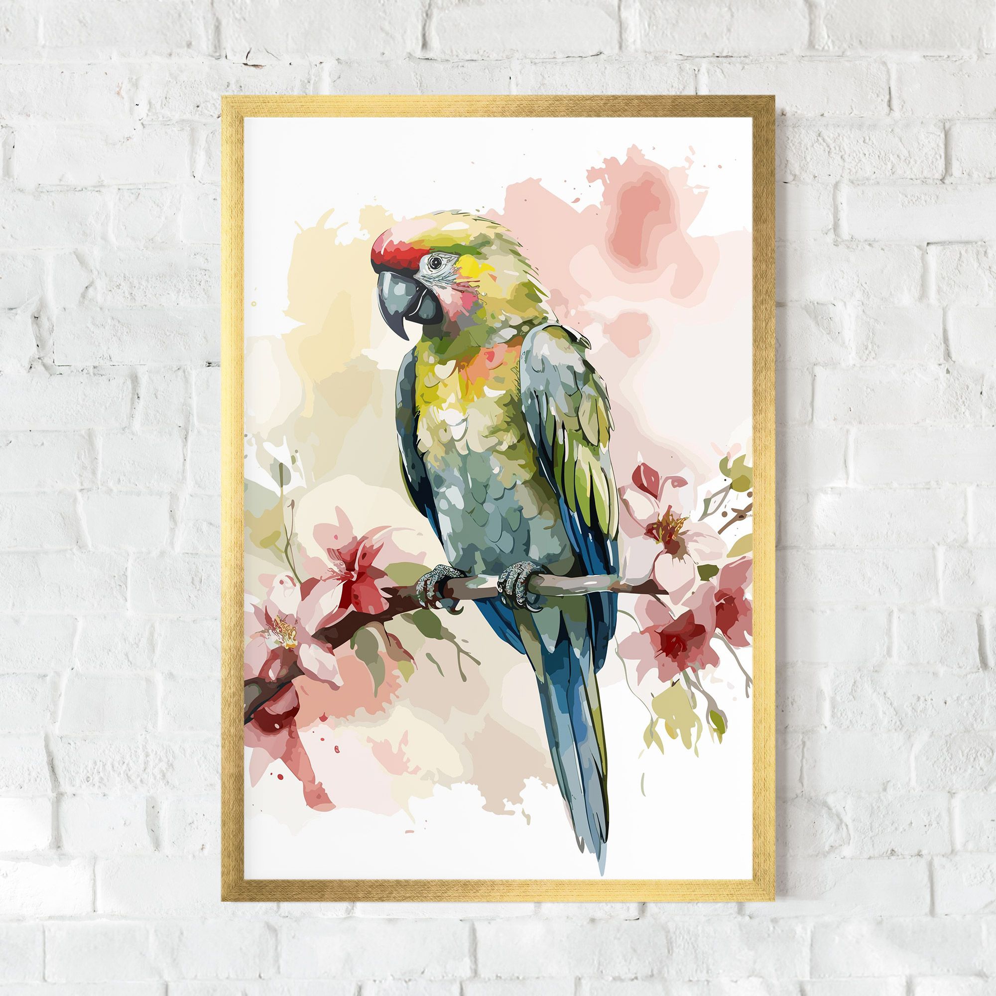 Beautiful Parrot mockup 0