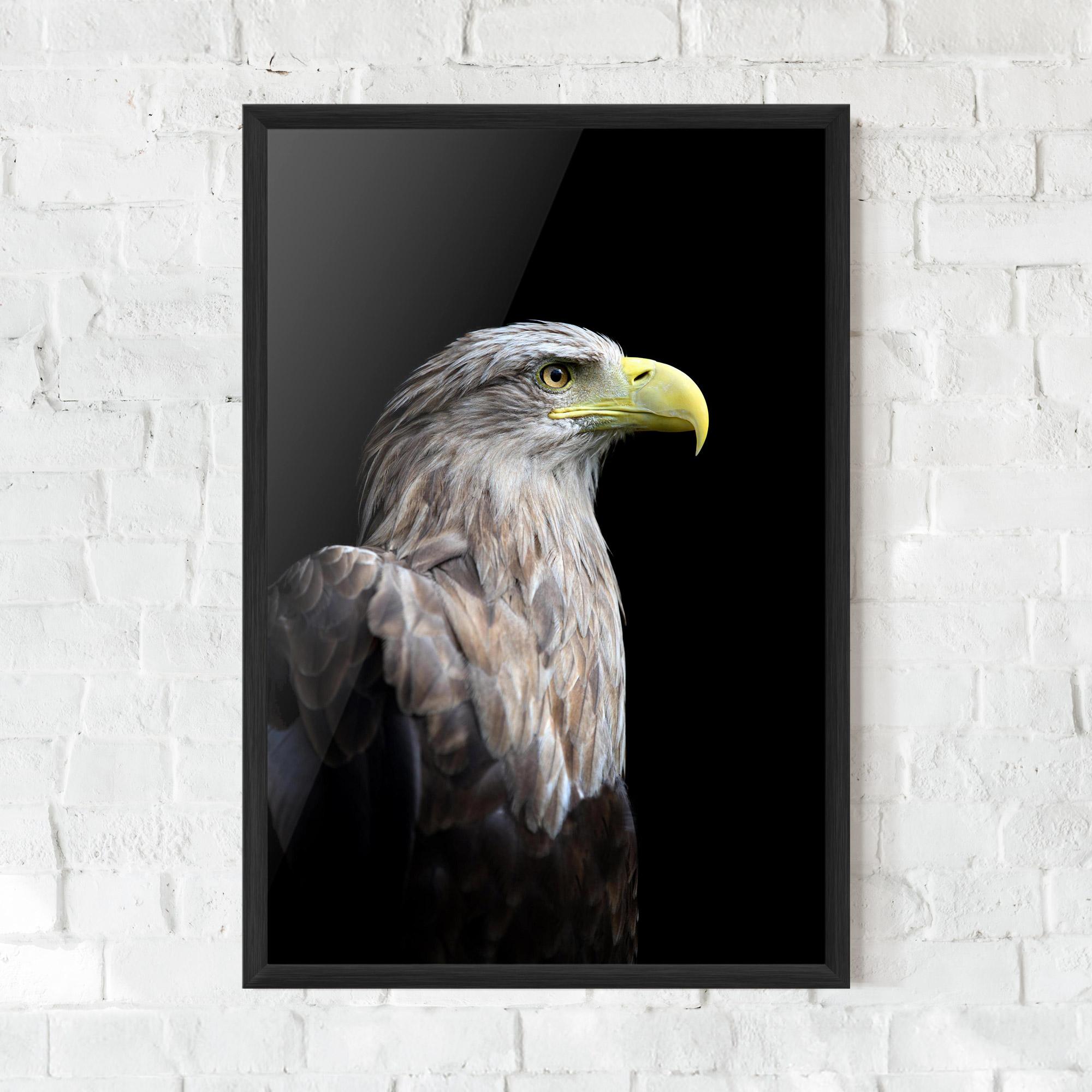 Рамкиран постер Close Up Eagle mockup 0