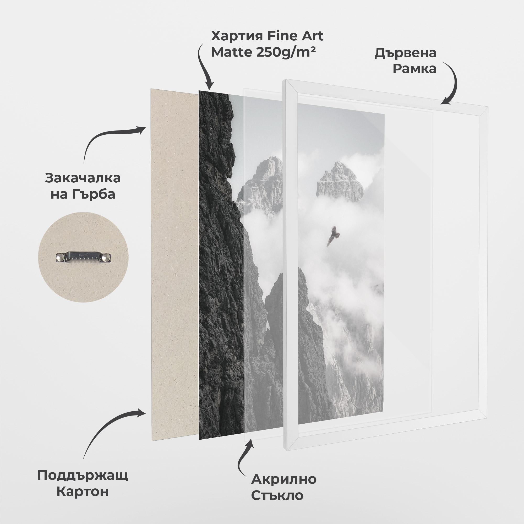 Рамкиран постер Mountain Eagle mockup 1