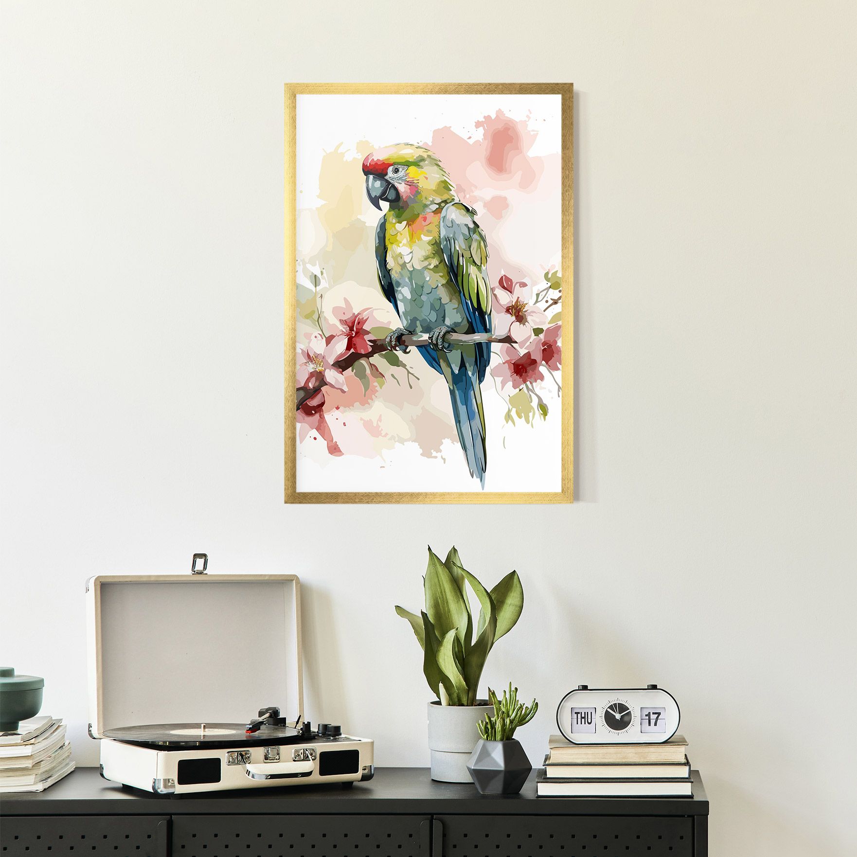 Beautiful Parrot mockup 2