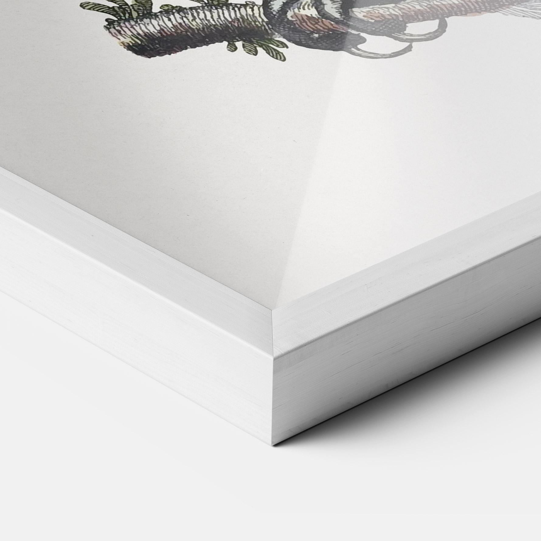 Рамкиран постер Interesting Bird mockup 3