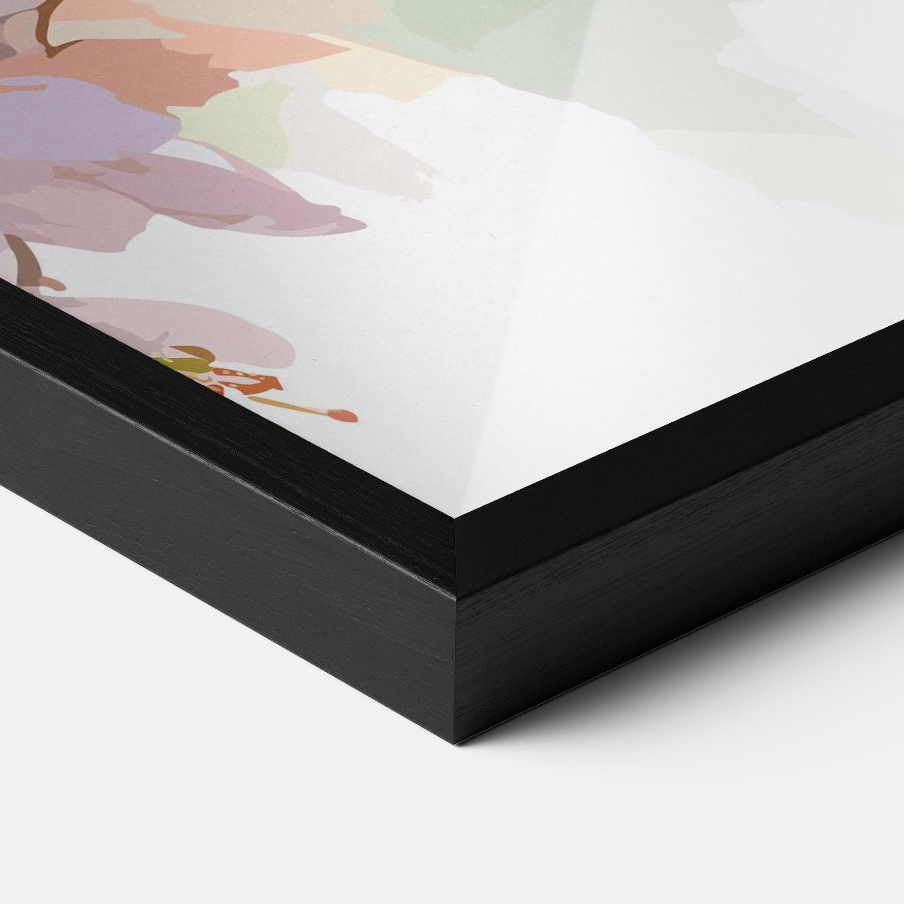 Рамкиран постер Cute Green Parrot mockup 3