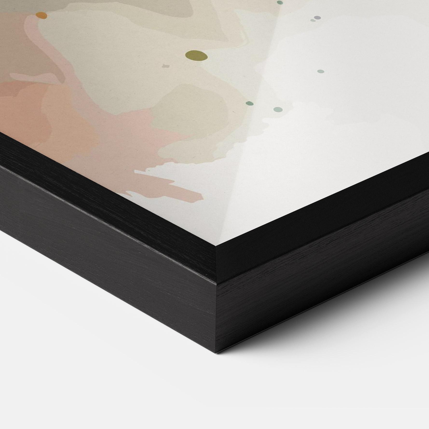 Рамкиран постер Orange Purple Bird mockup 3