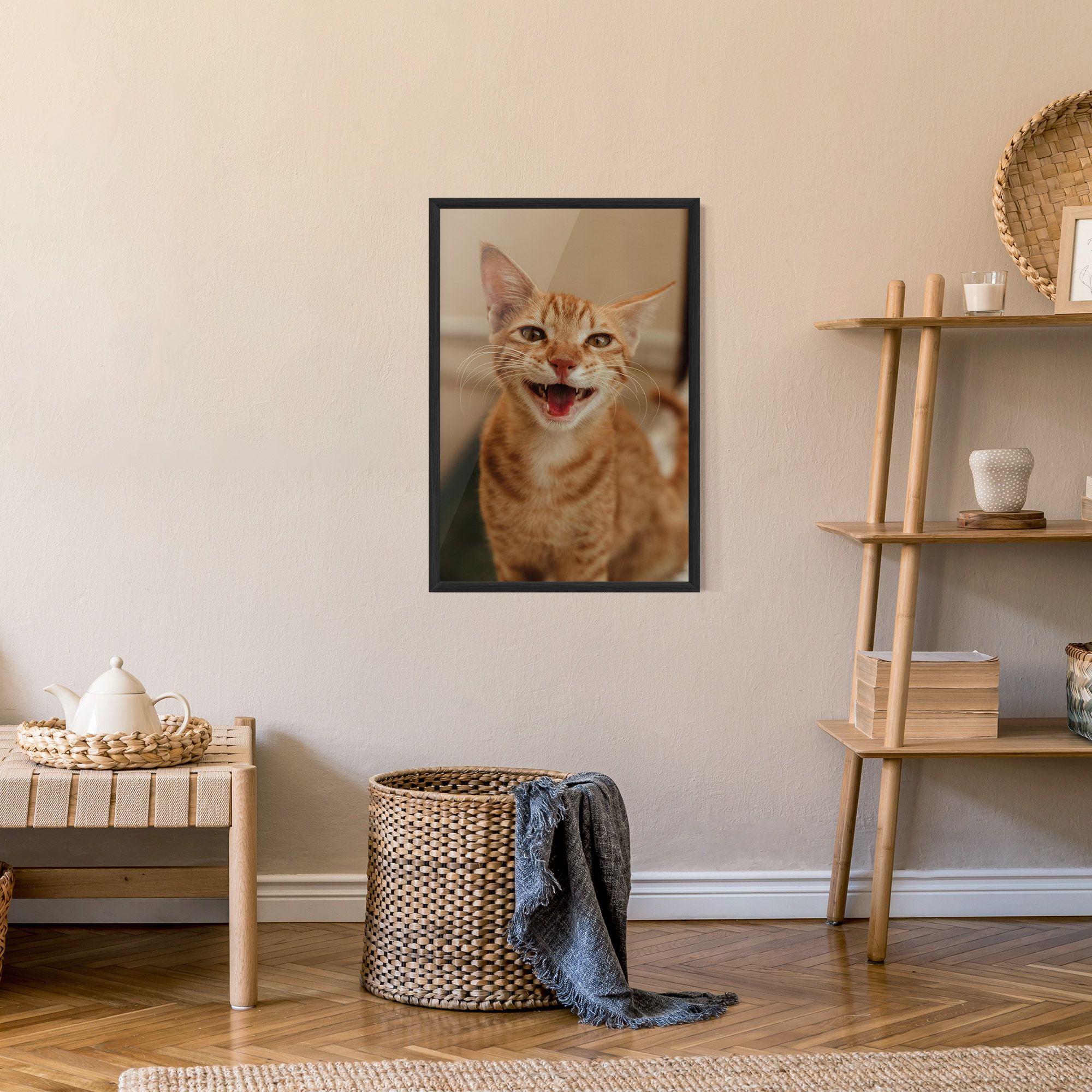 Orange Cat Smiling mockup 9