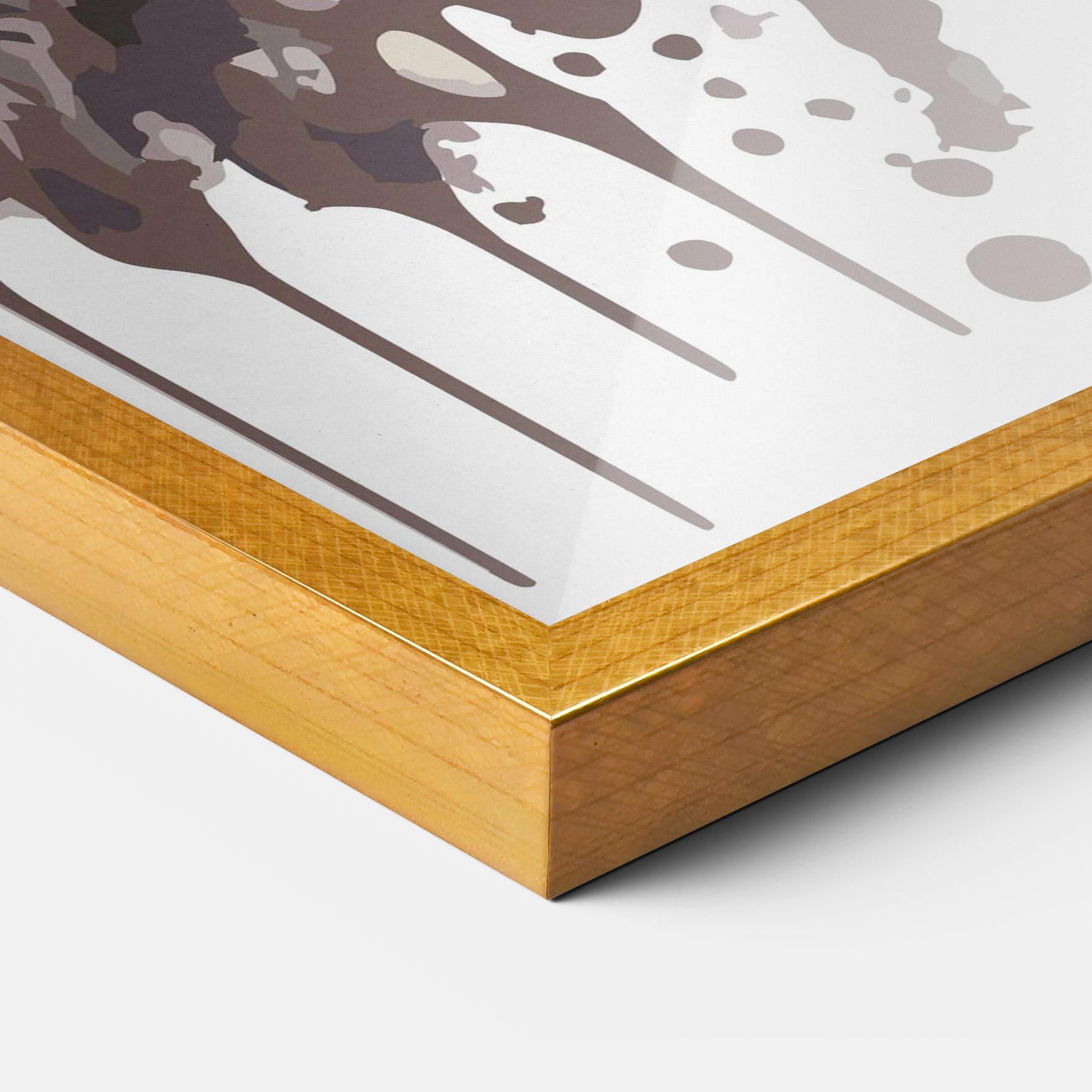 Рамкиран постер Blue Eyes Cat mockup 3