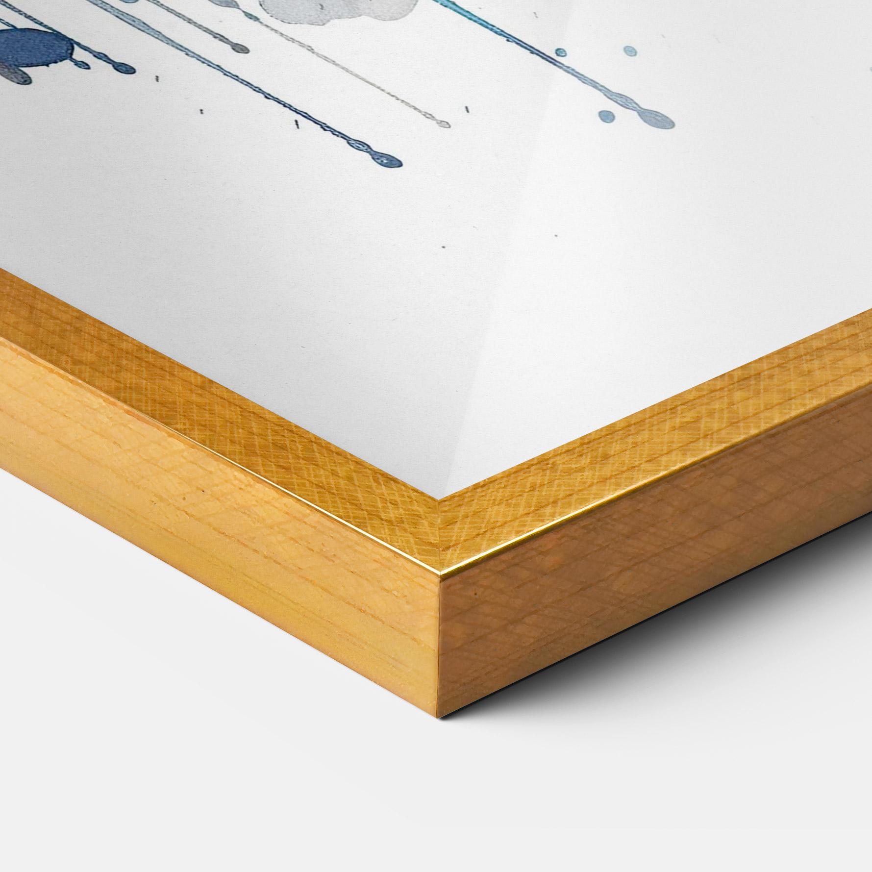 Рамкиран постер Orange Blue Eyes Cat mockup 3