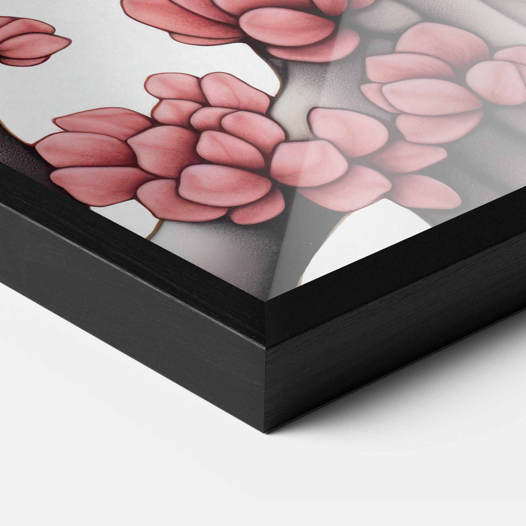 Рамкиран постер Blue Eyes Cat Drawing mockup 3