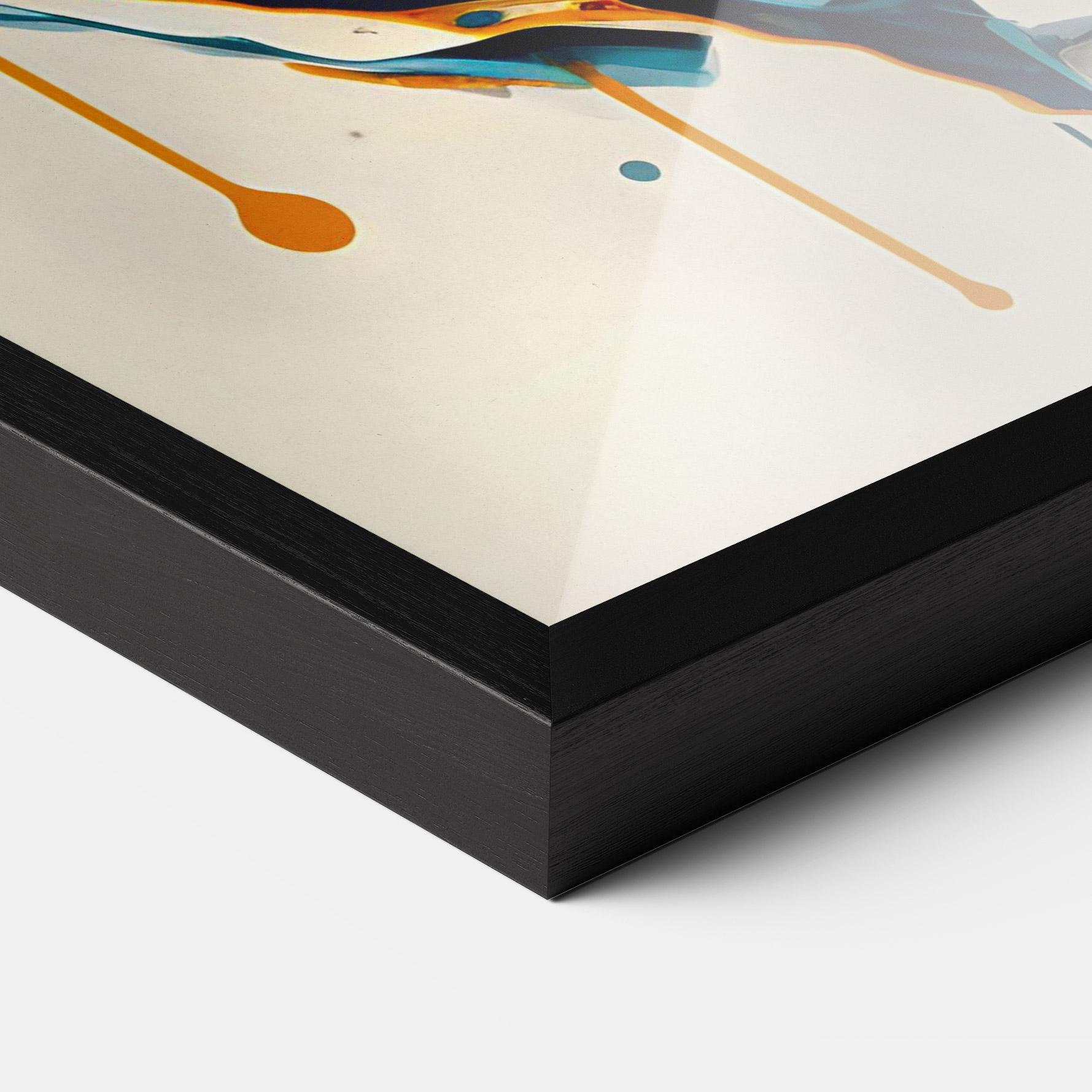 Рамкиран постер Cat Glasses Art mockup 3