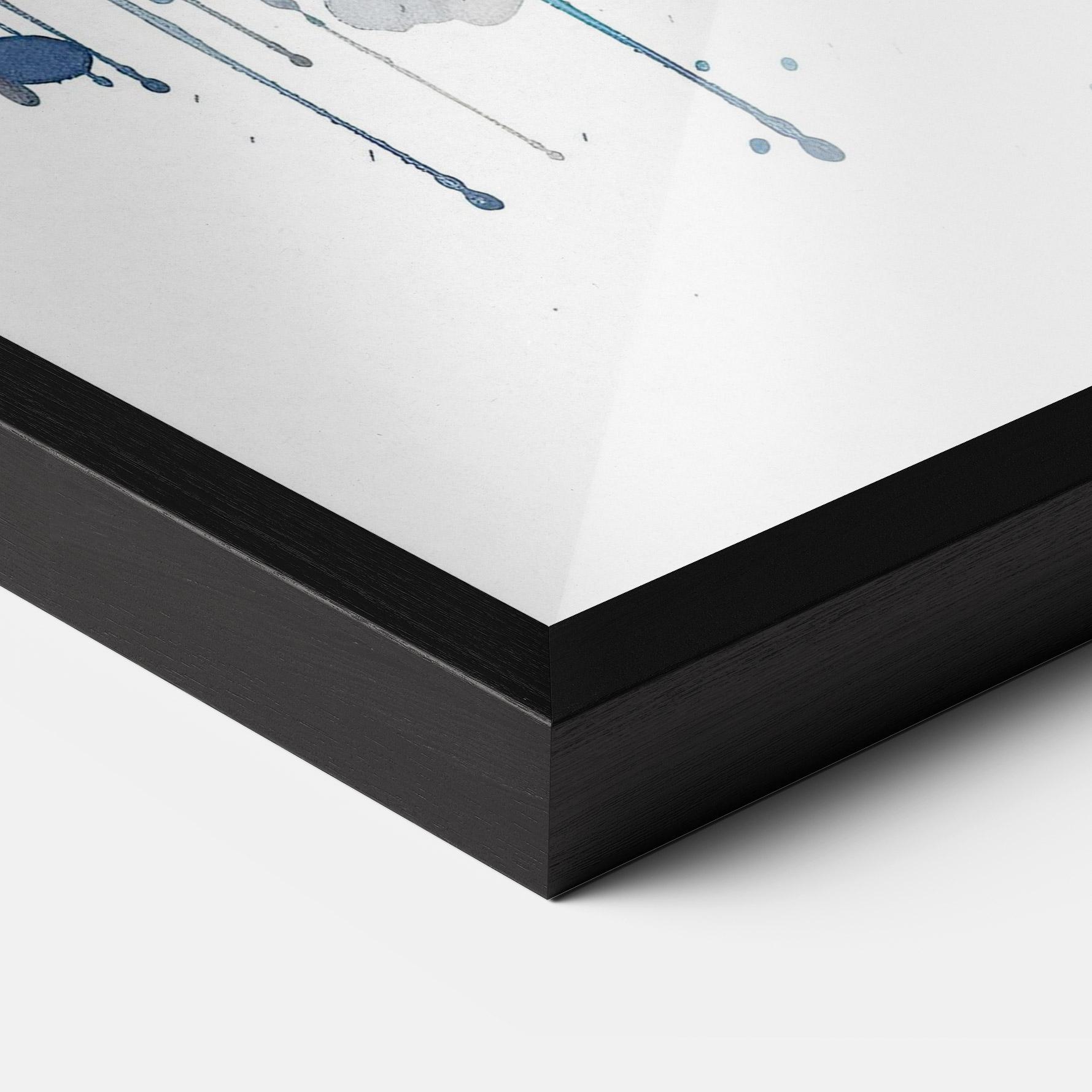 Рамкиран постер Orange Blue Eyes Cat mockup 3