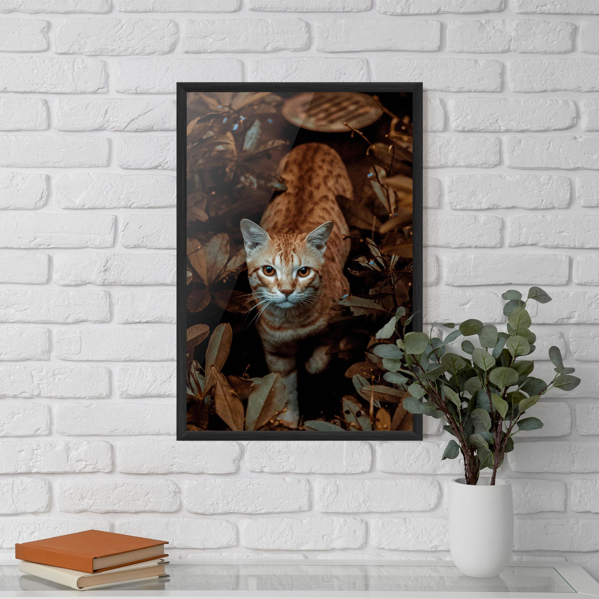 Autumn Orange Cat mockup 5