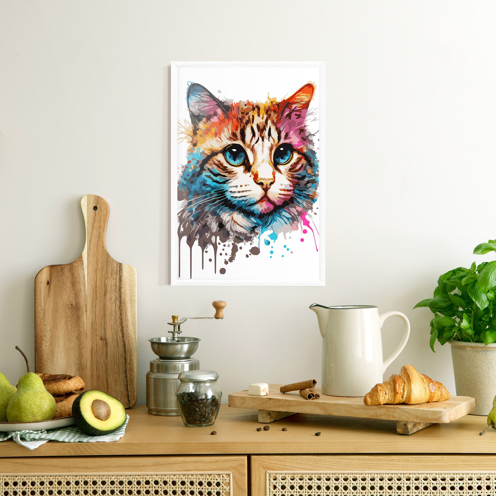 Blue Eyes Cat mockup 8