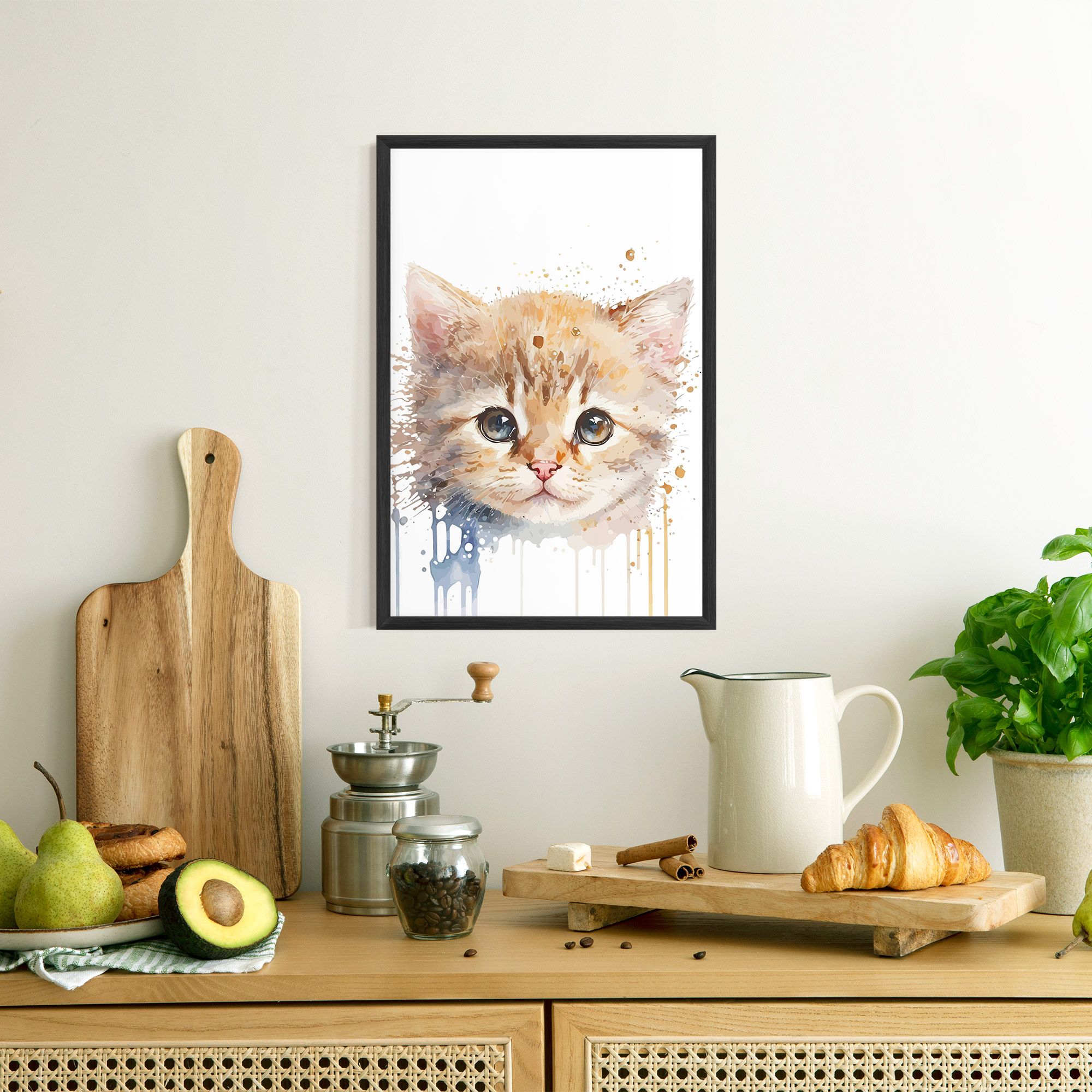 Watercolor Animal Cat mockup 8