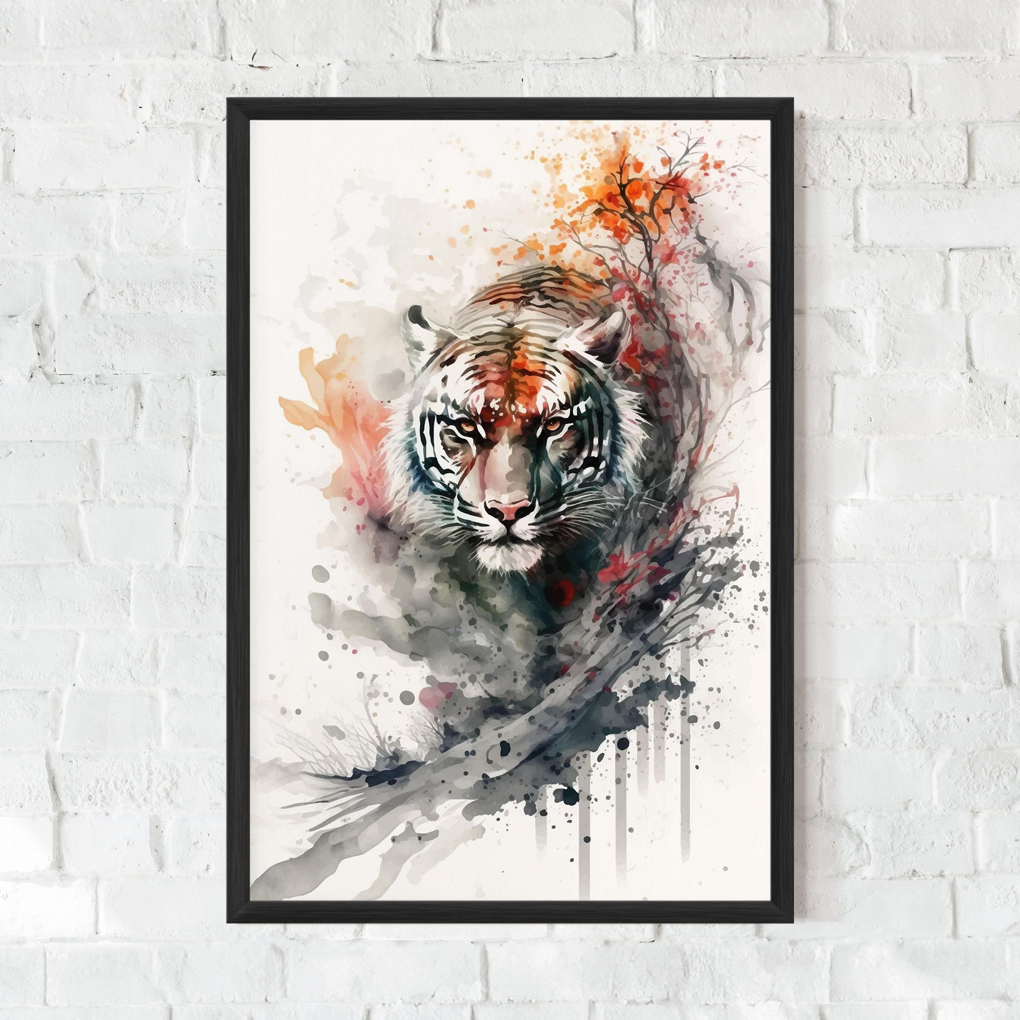 Beautiful Tiger Art mockup 0