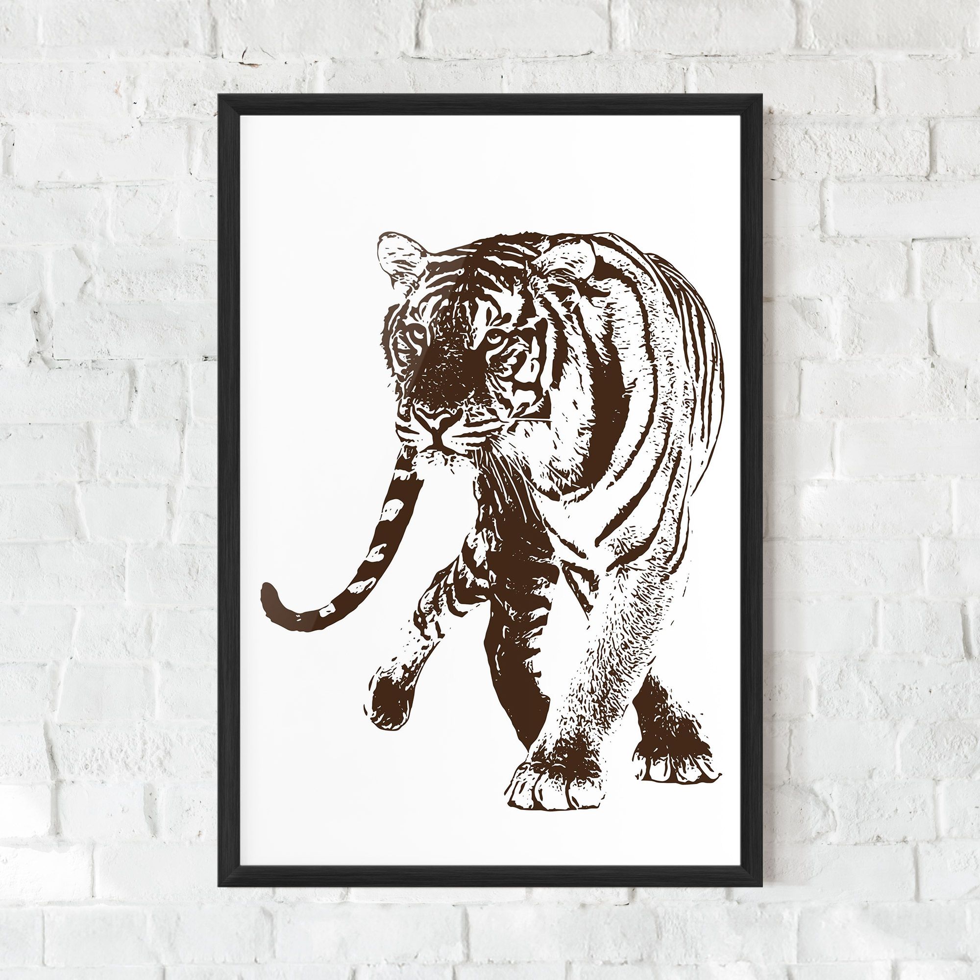 Brown Line Tiger mockup 0