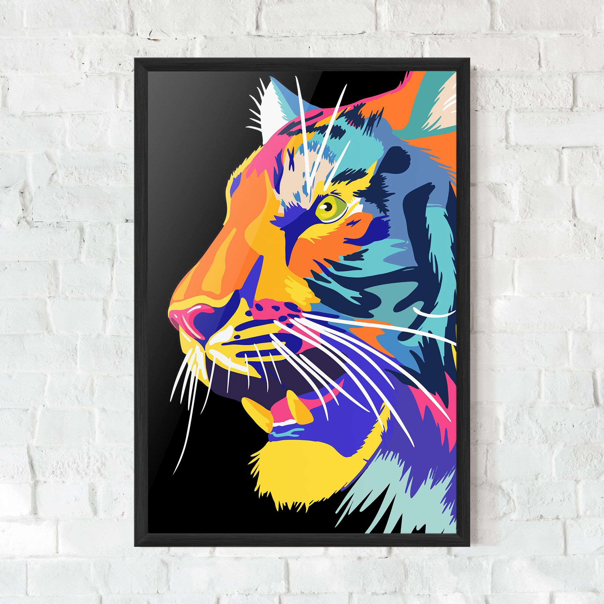 Pretty Colorful Tiger mockup 0