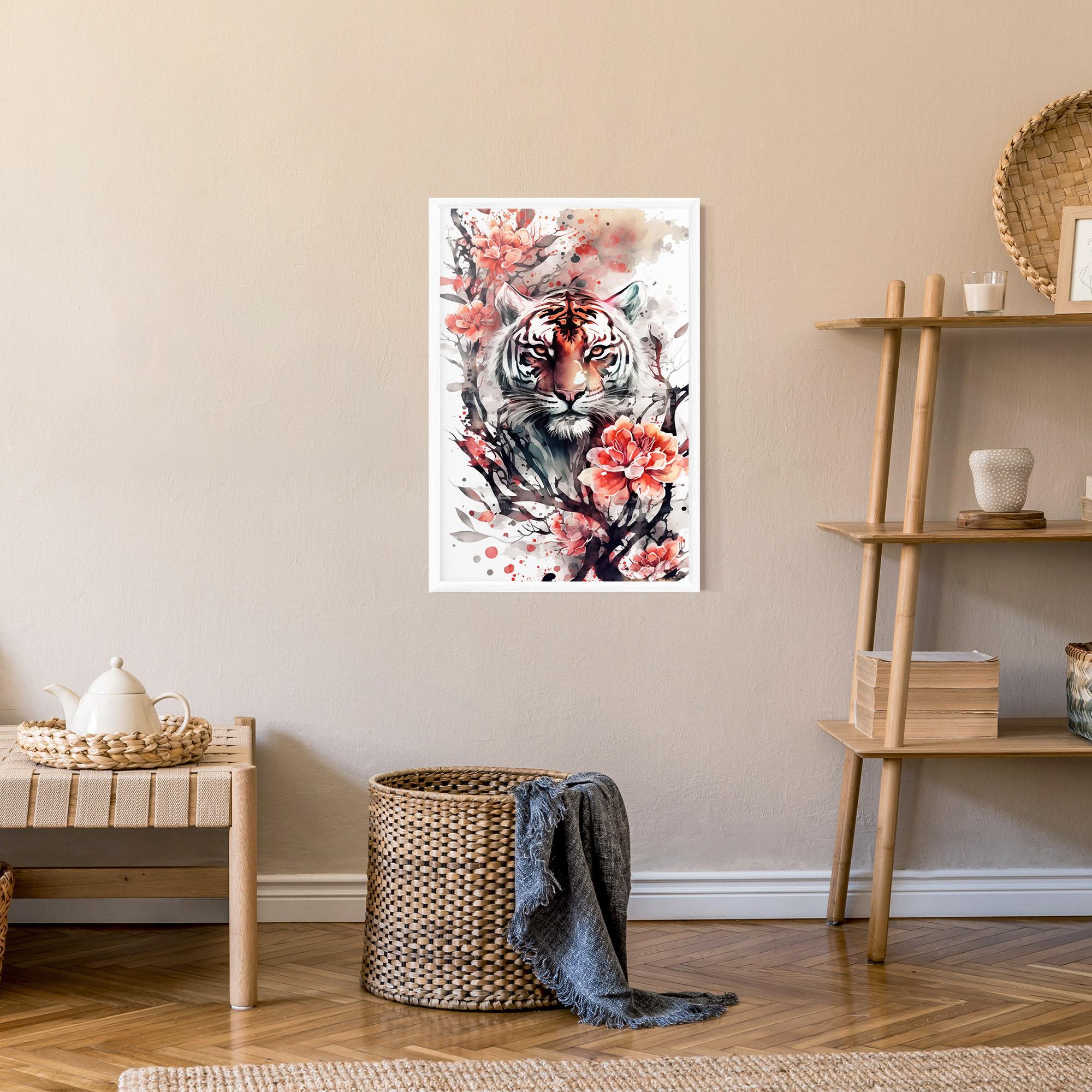 Рамкиран постер Red Tiger mockup 9