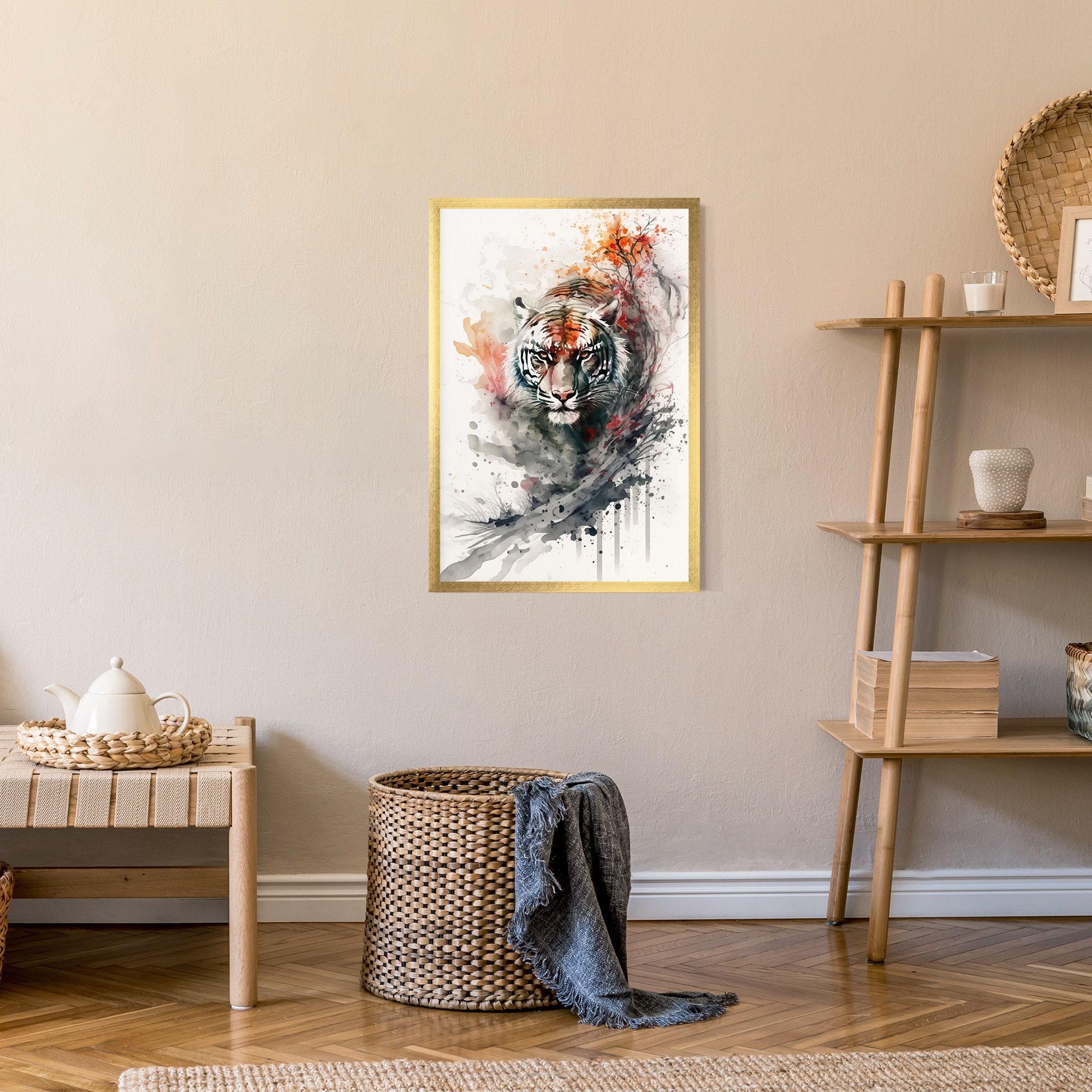 Beautiful Tiger Art mockup 9