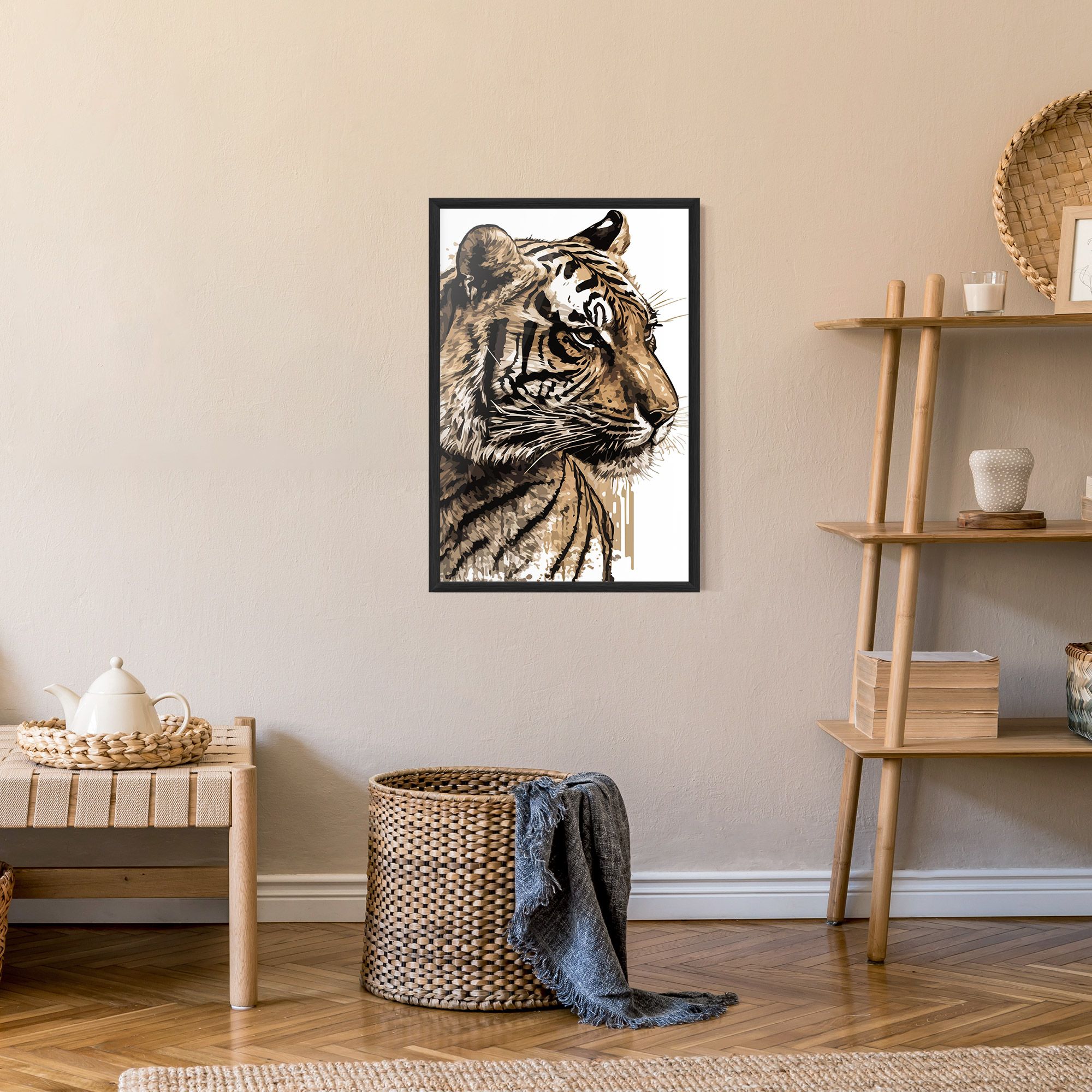 Pretty Tiger Art mockup 9