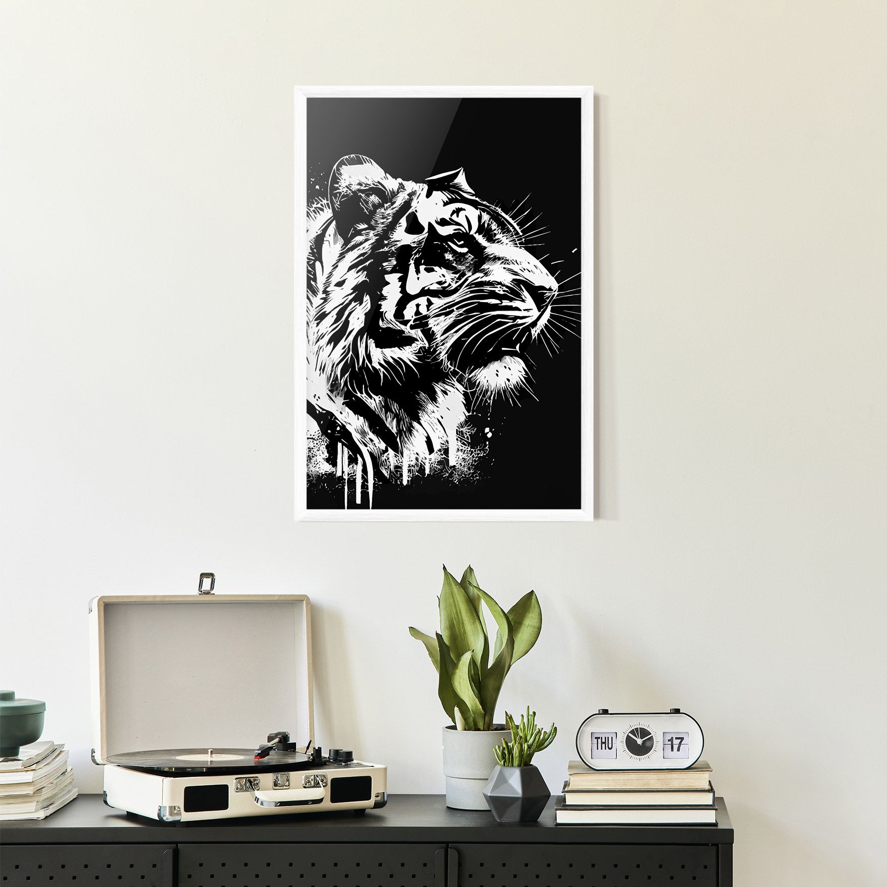 White Ink Tiger mockup 2