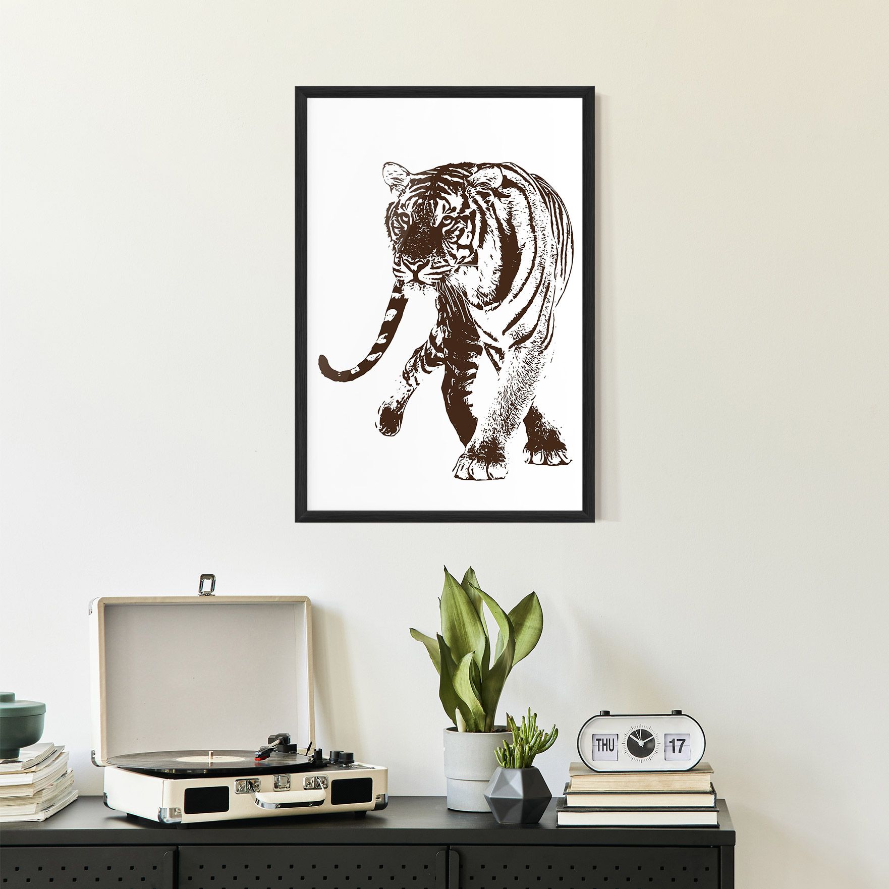 Brown Line Tiger mockup 2