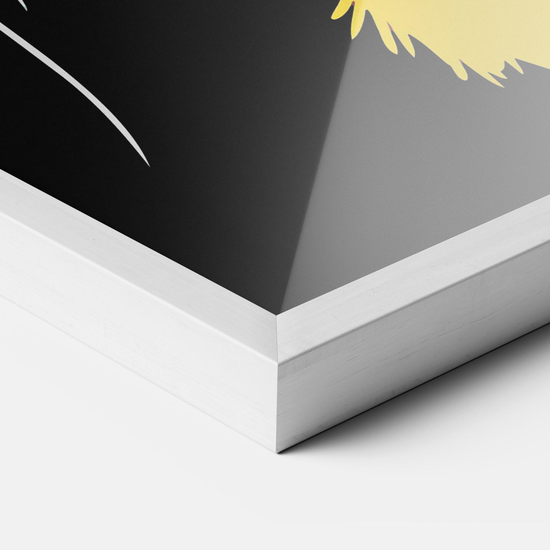 Рамкиран постер Pretty Colorful Tiger mockup 3