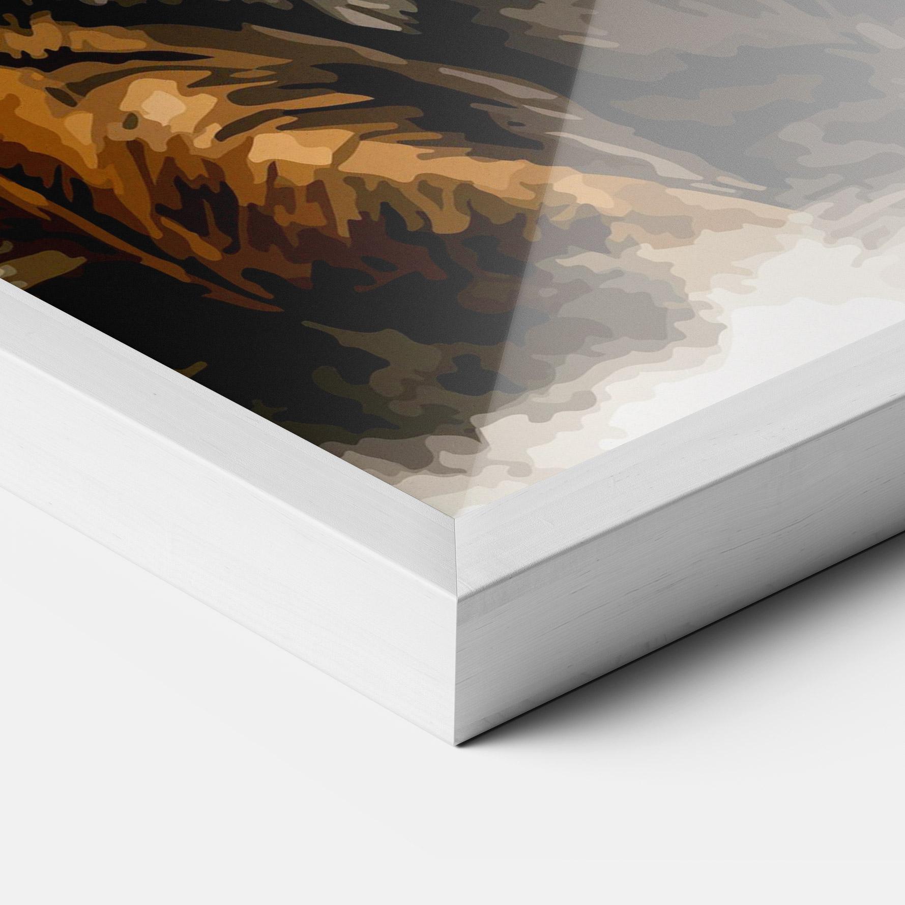 Рамкиран постер Rain Tiger mockup 3