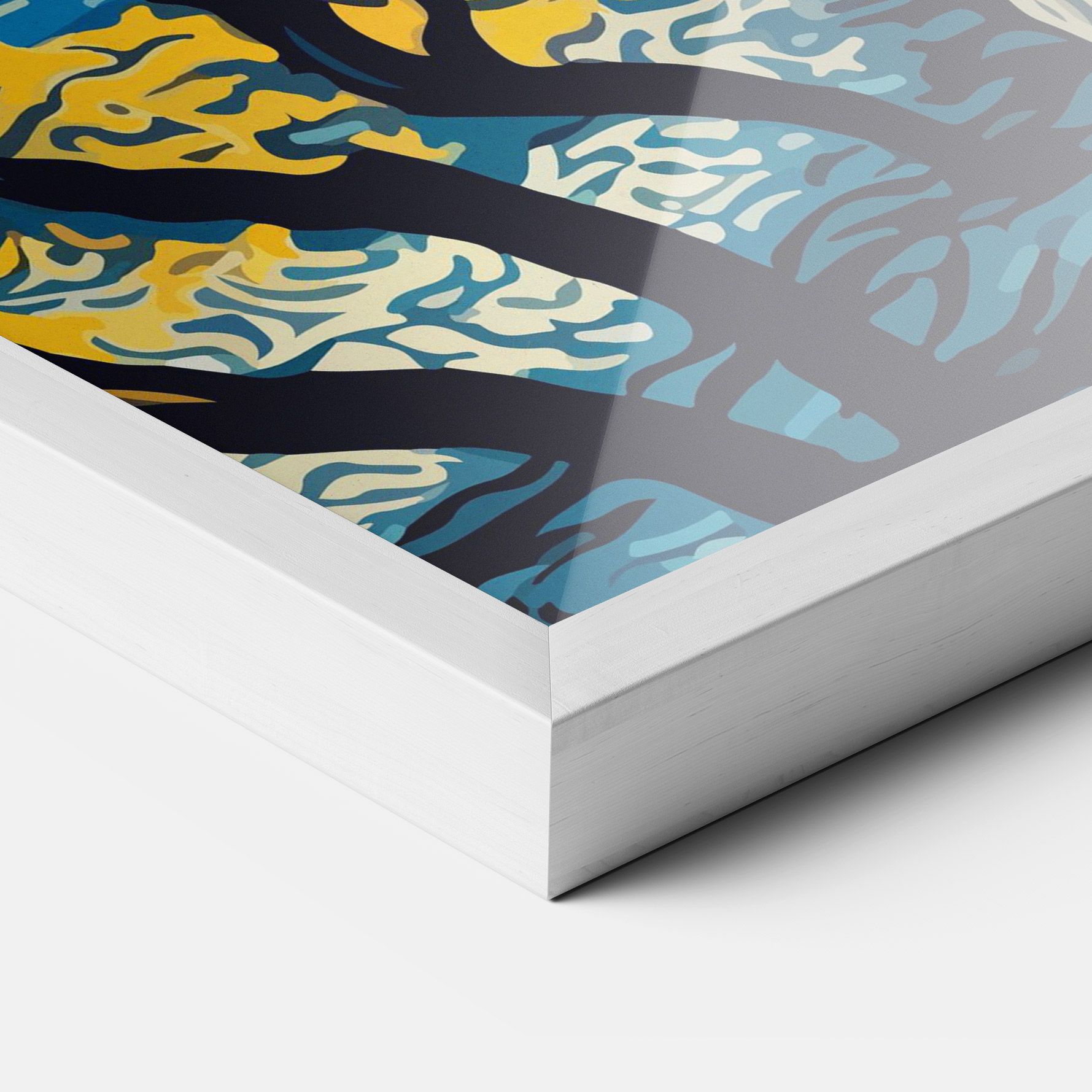 Tiger Blue Painting mockup 3
