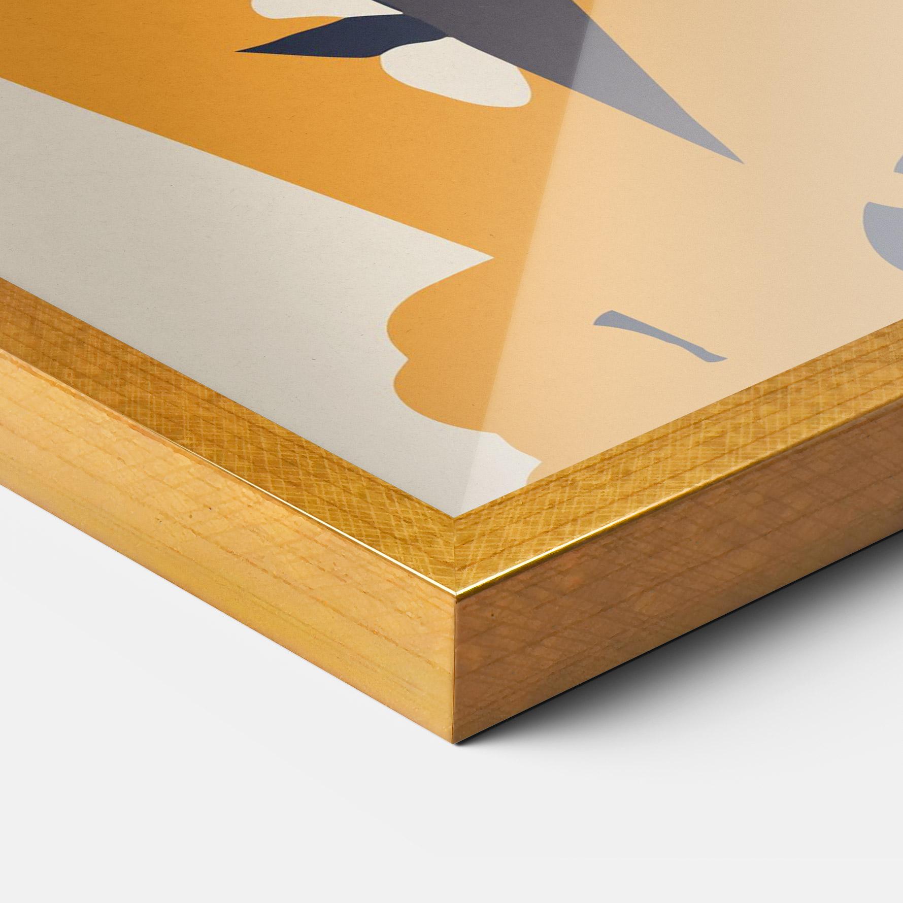 Рамкиран постер Orange Tiger mockup 3